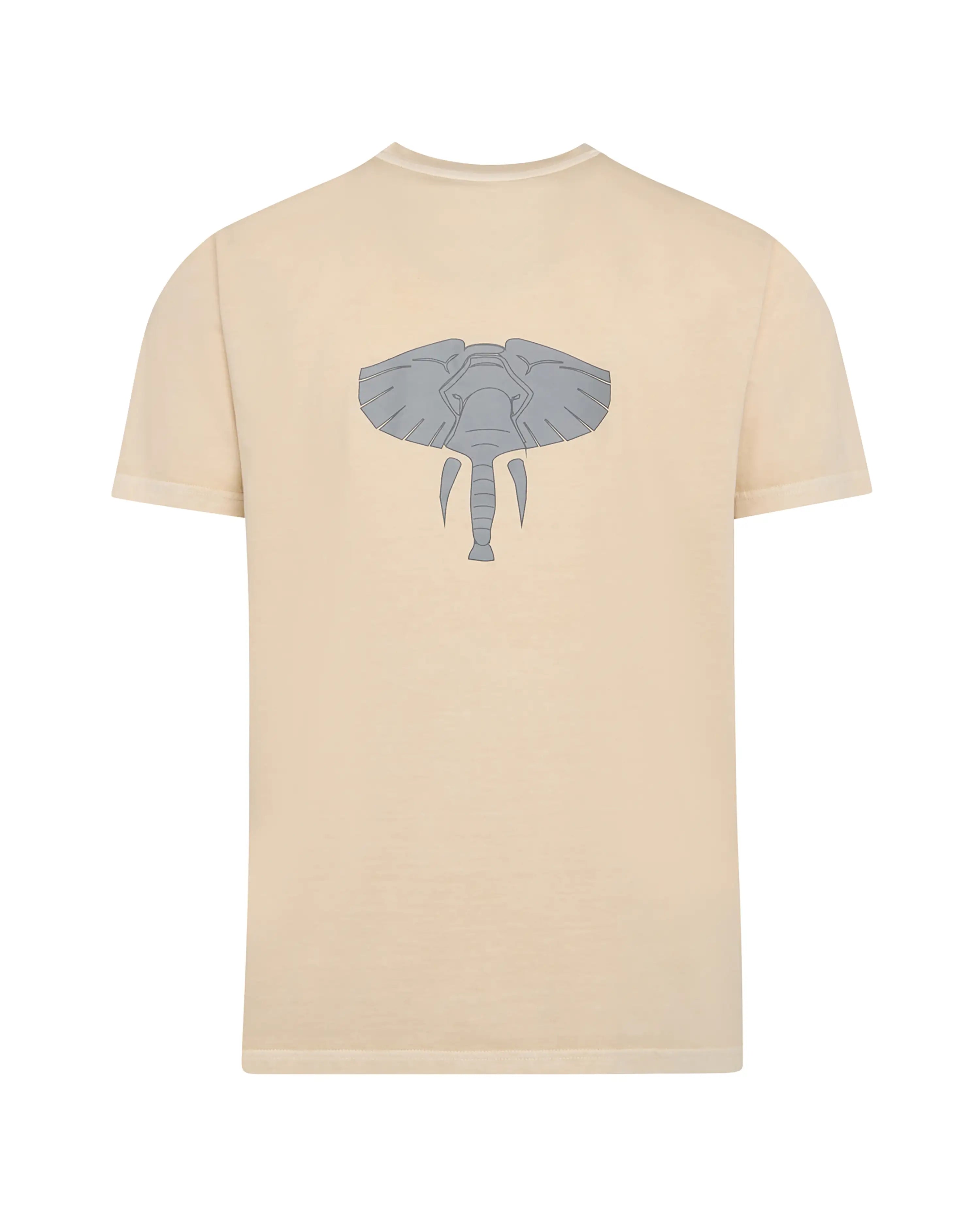 Camiseta de hombre piedra efecto lavado Elefante