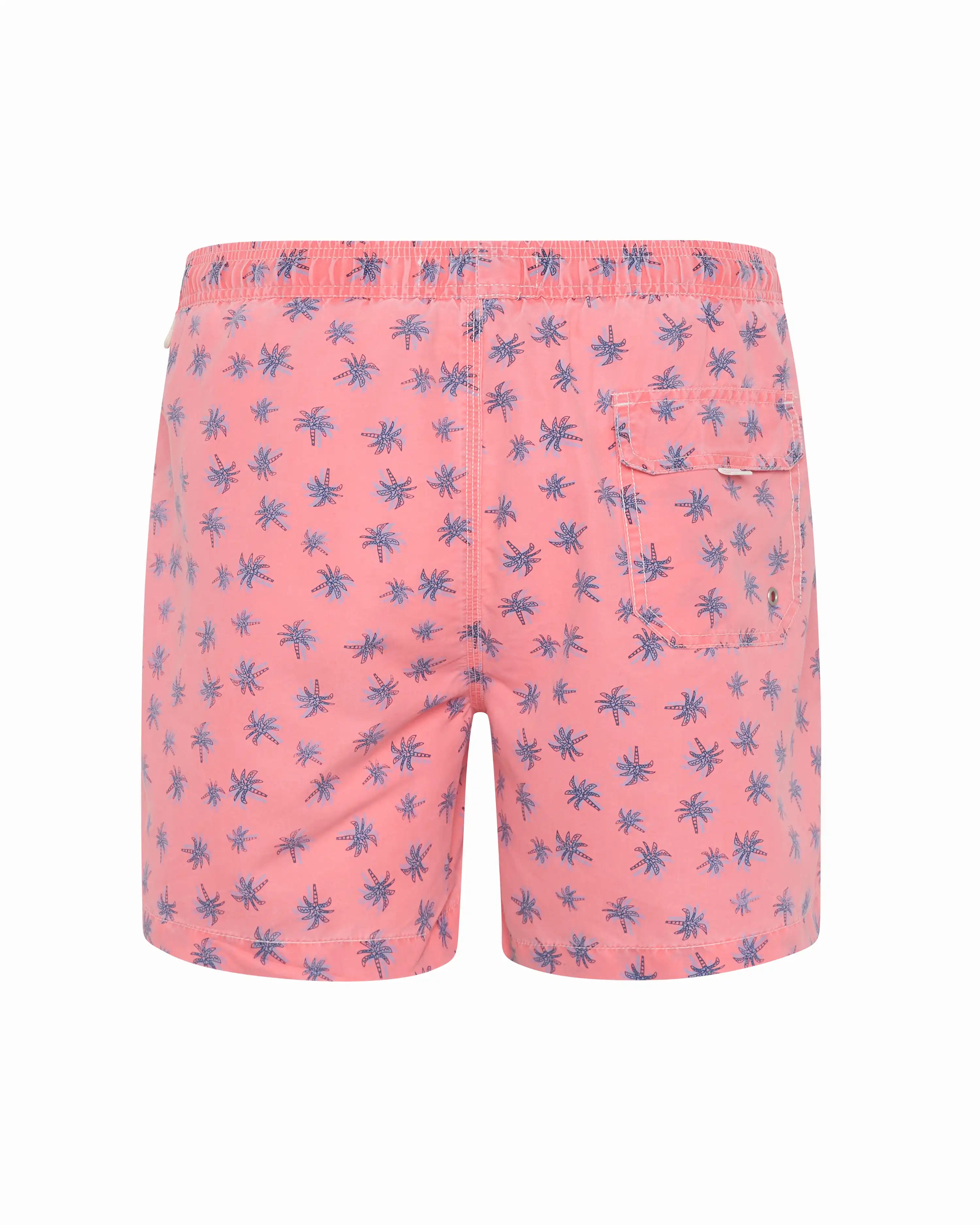 Bañador bermuda Palmeritas rosa lavado