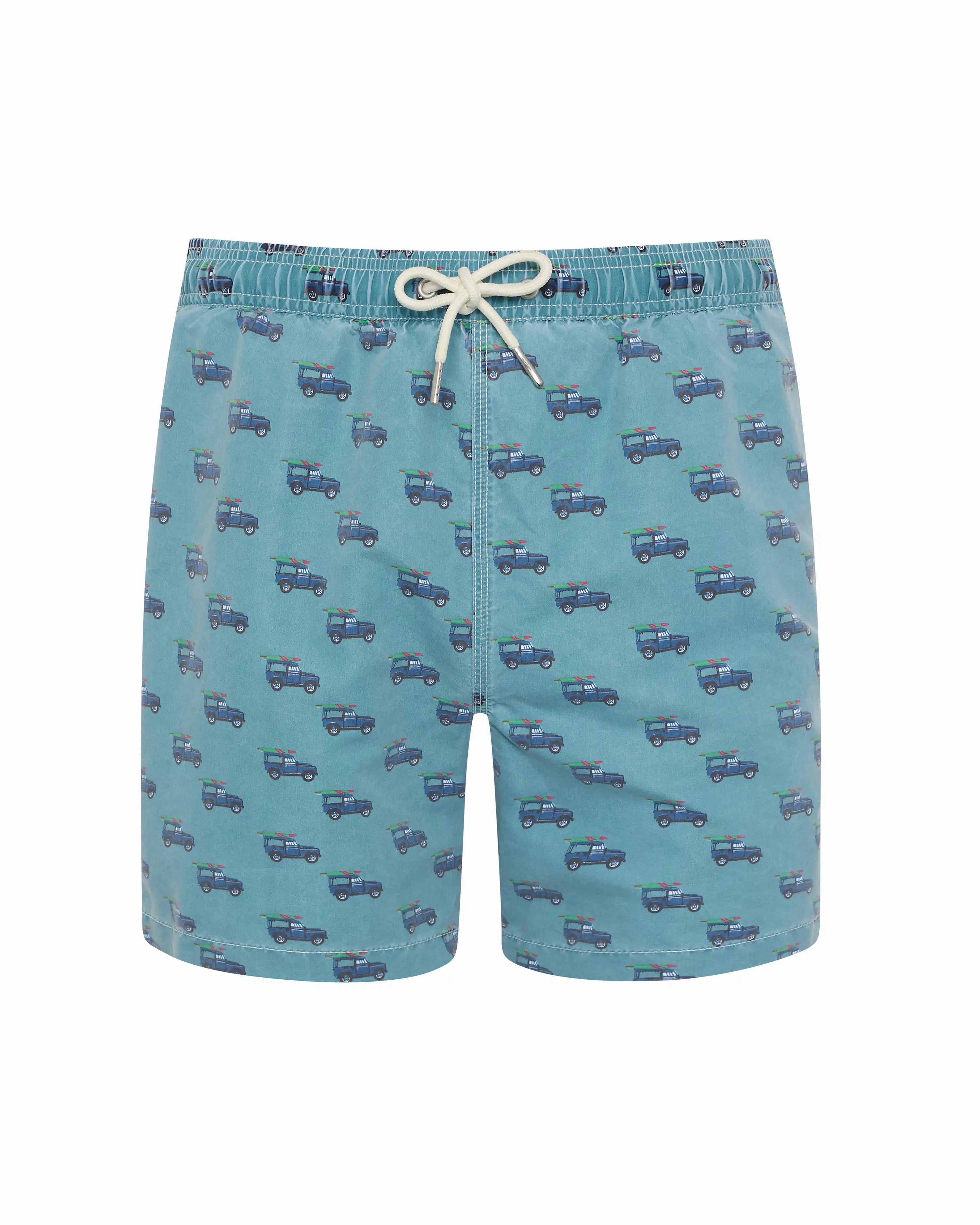 Bañador bermuda Kiff Kiff verde lavado estampado Todoterreno tabla