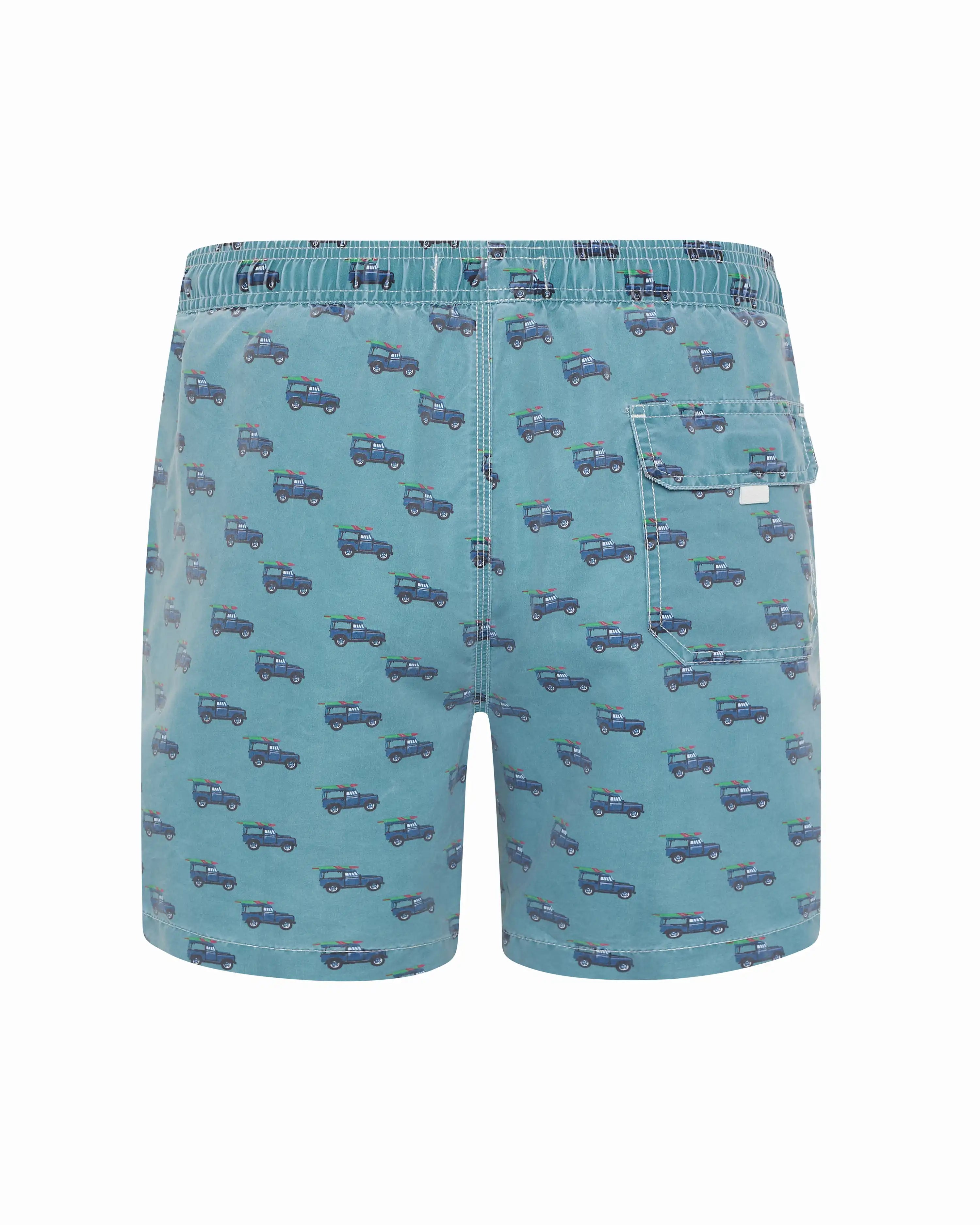 Bañador bermuda Kiff Kiff verde lavado estampado Todoterreno tabla