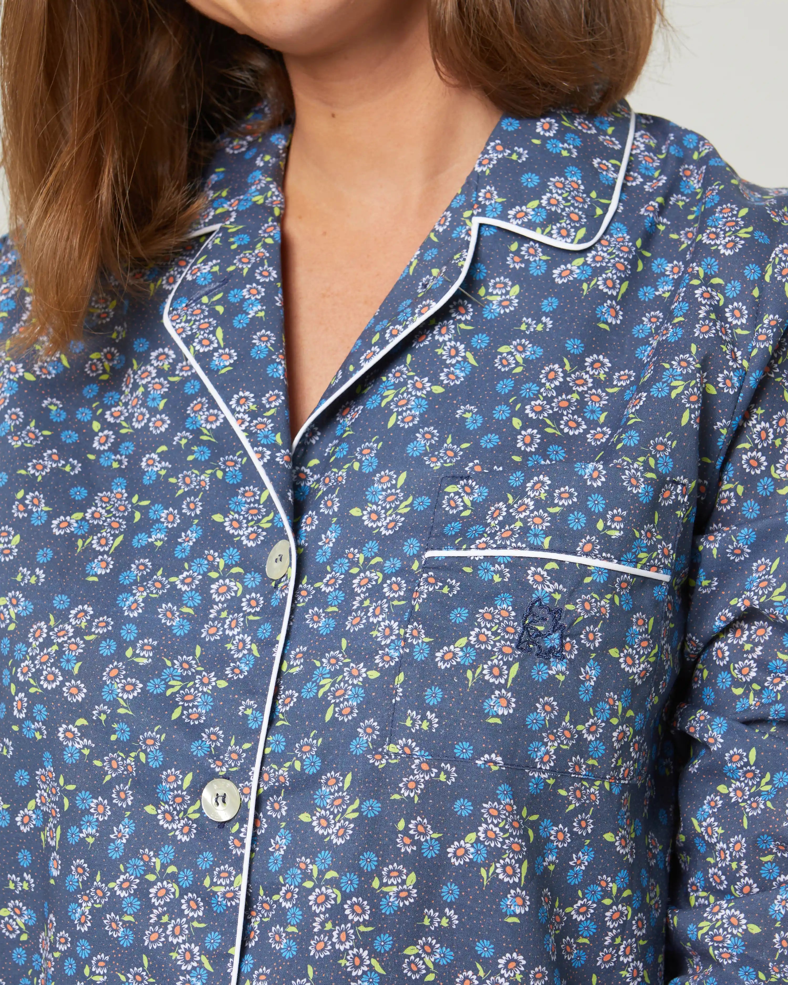 Pijama de mujer largo flores