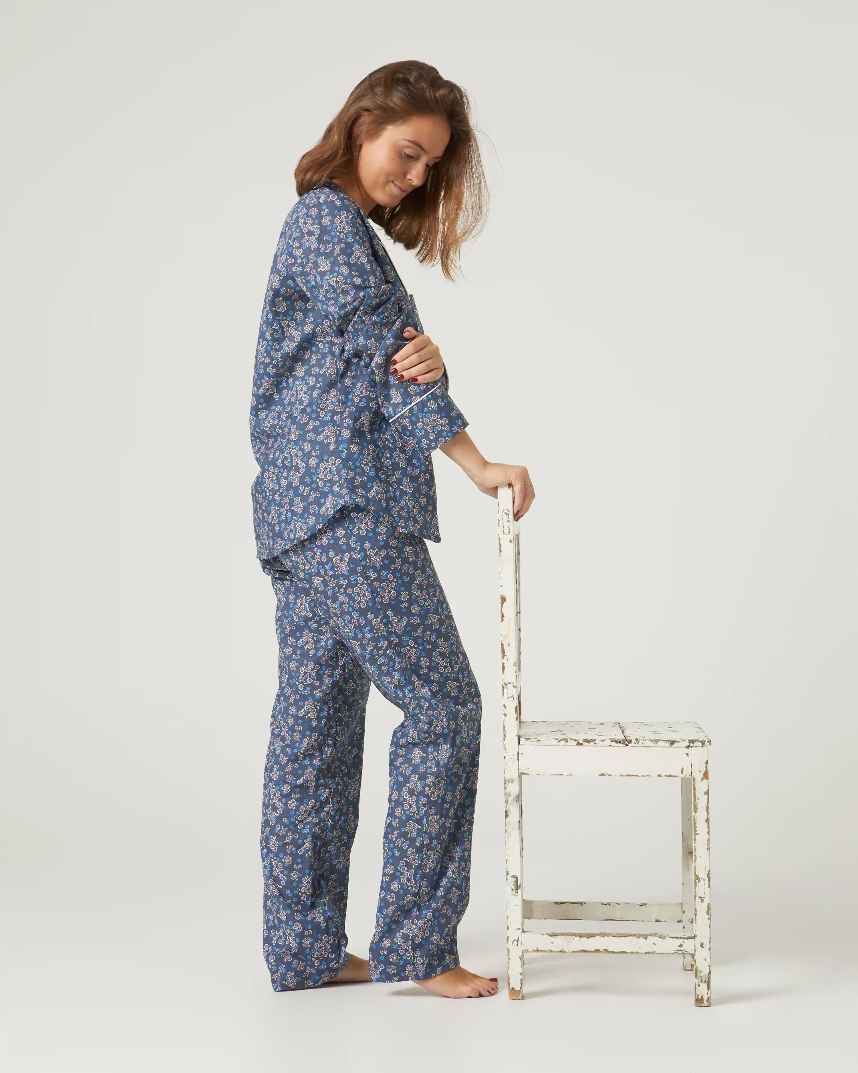 Pijama de mujer largo flores
