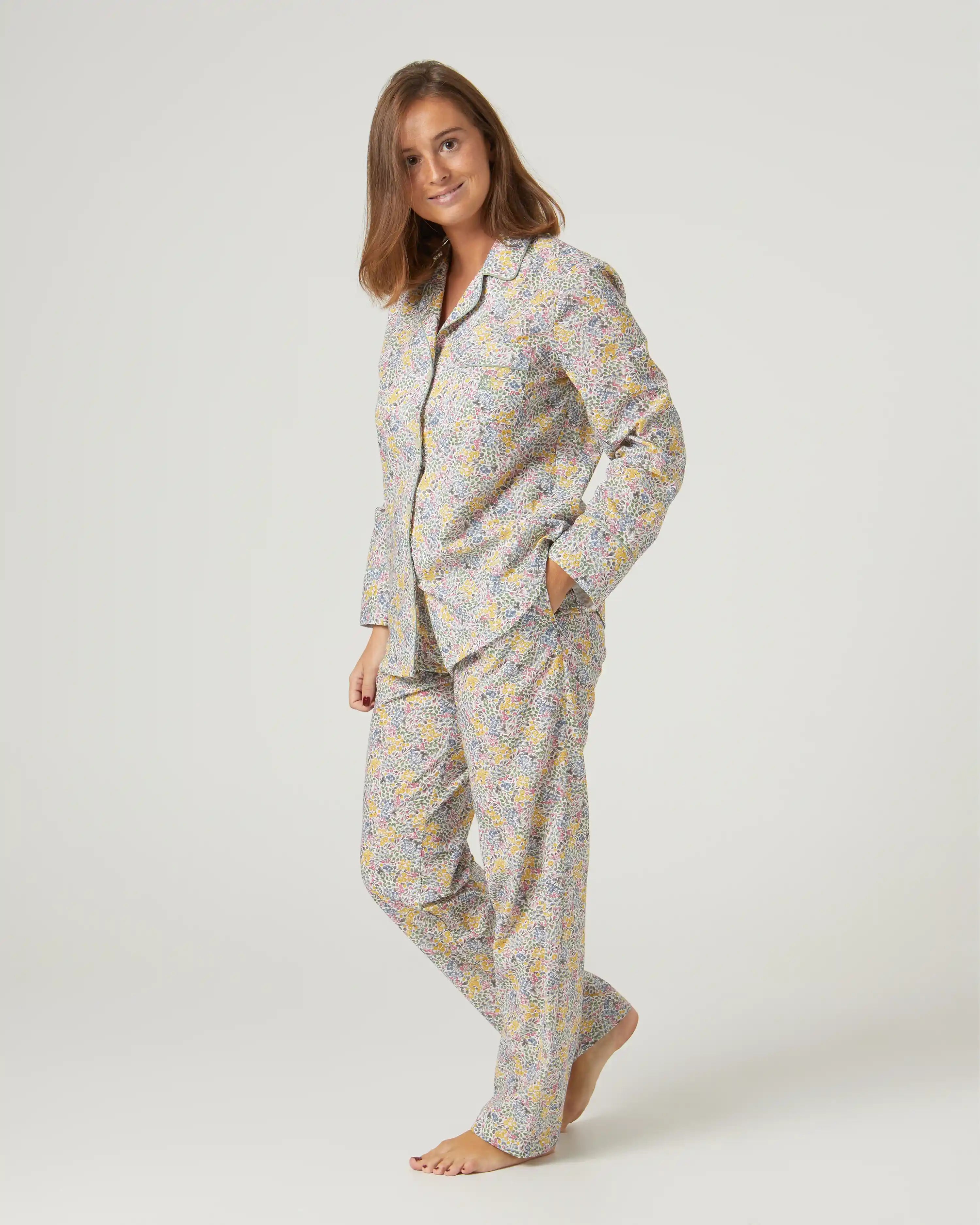 Pijama de mujer largo flores