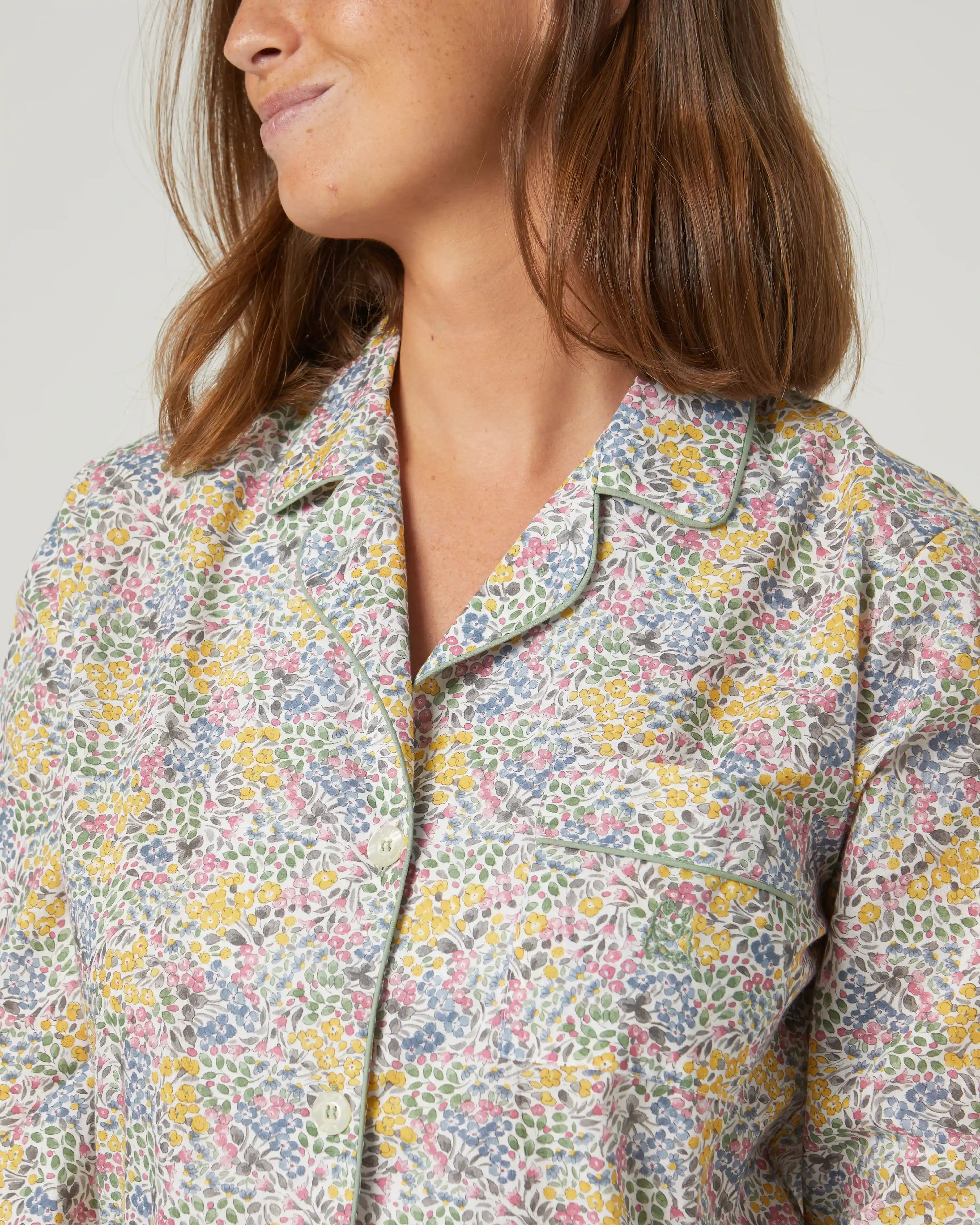 Pijama de mujer largo flores
