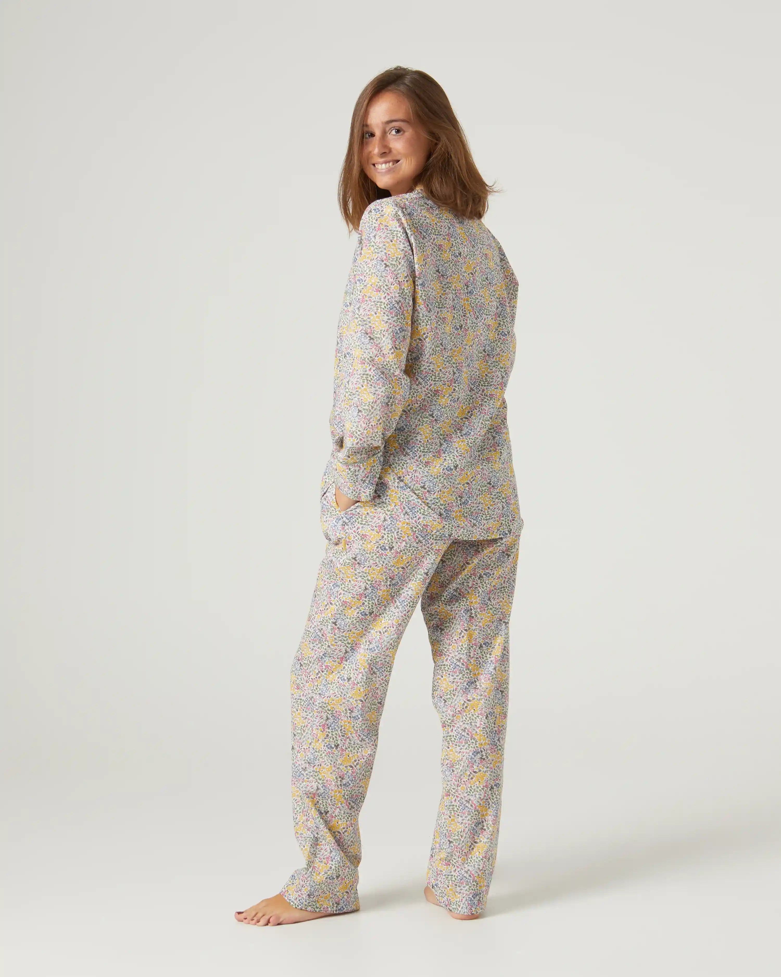 Pijama de mujer largo flores