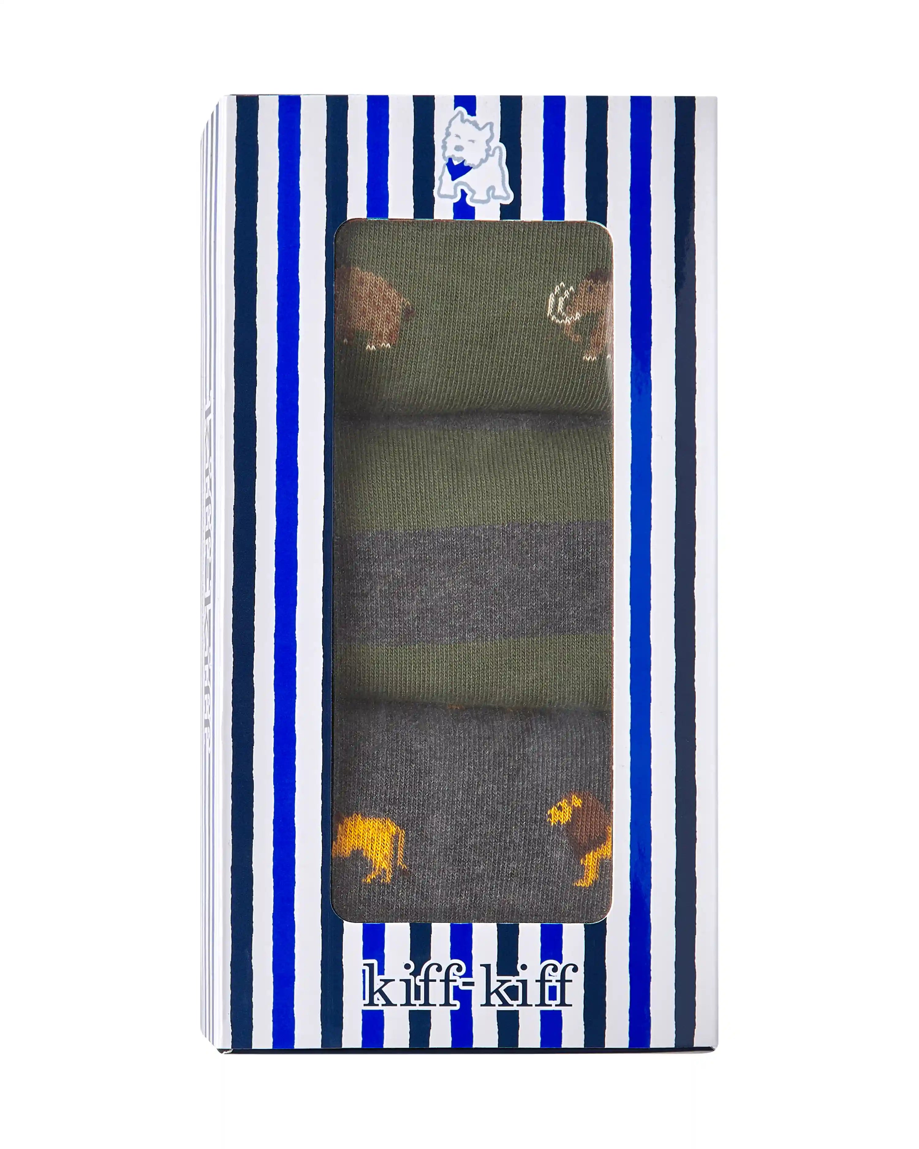 Pack de tres pares de calcetines media caña fantasía