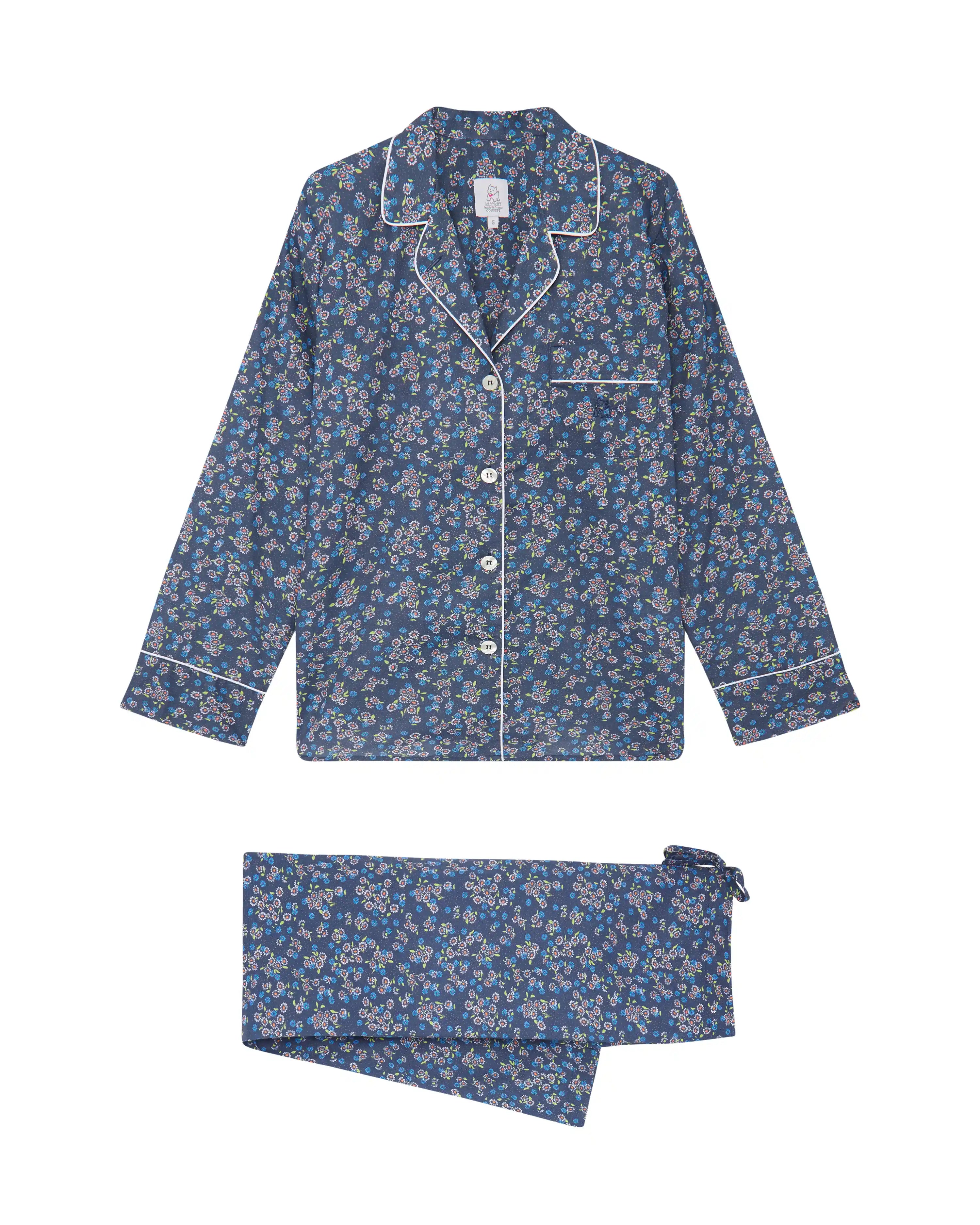 Pijama de mujer largo flores