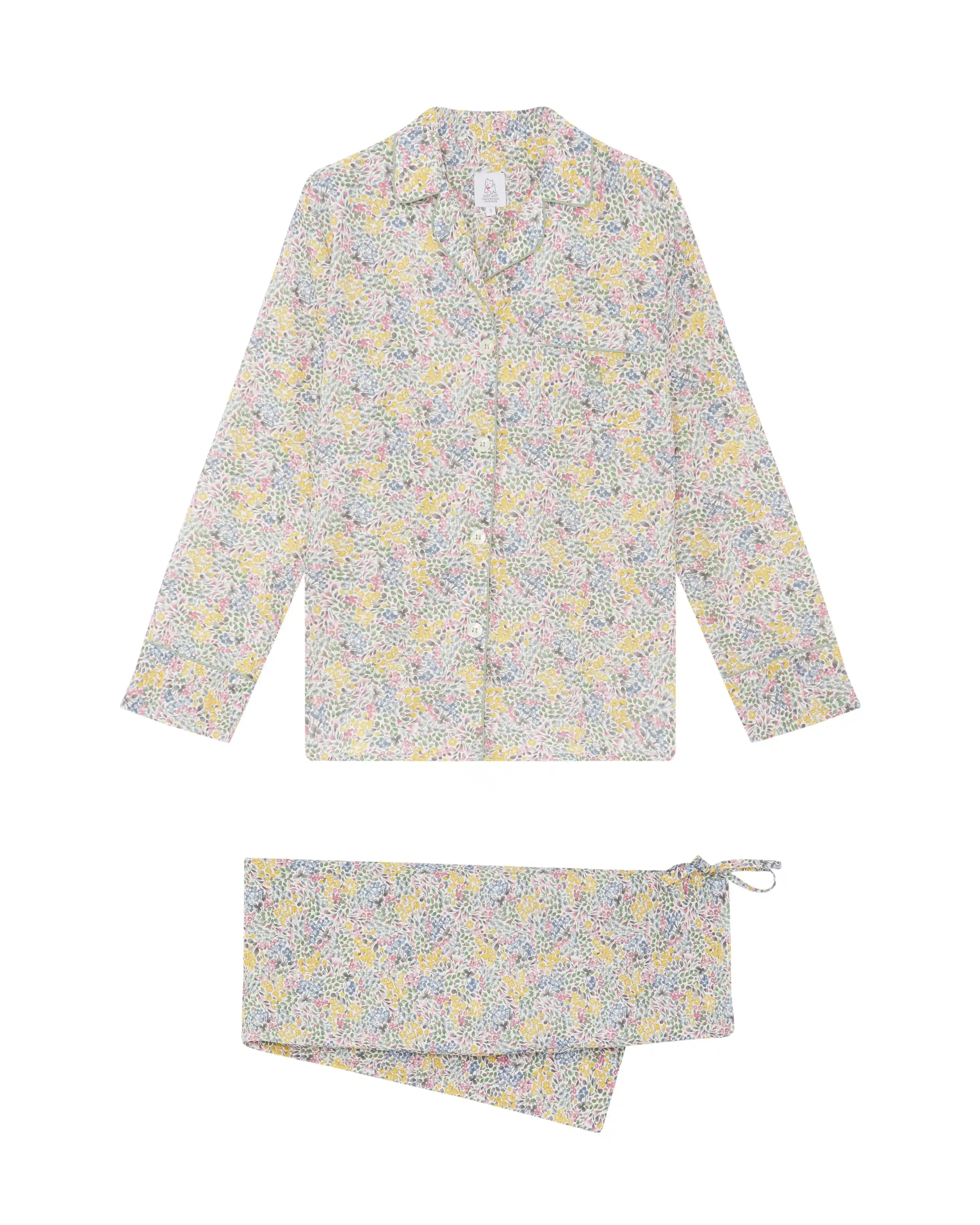 Pijama de mujer largo flores