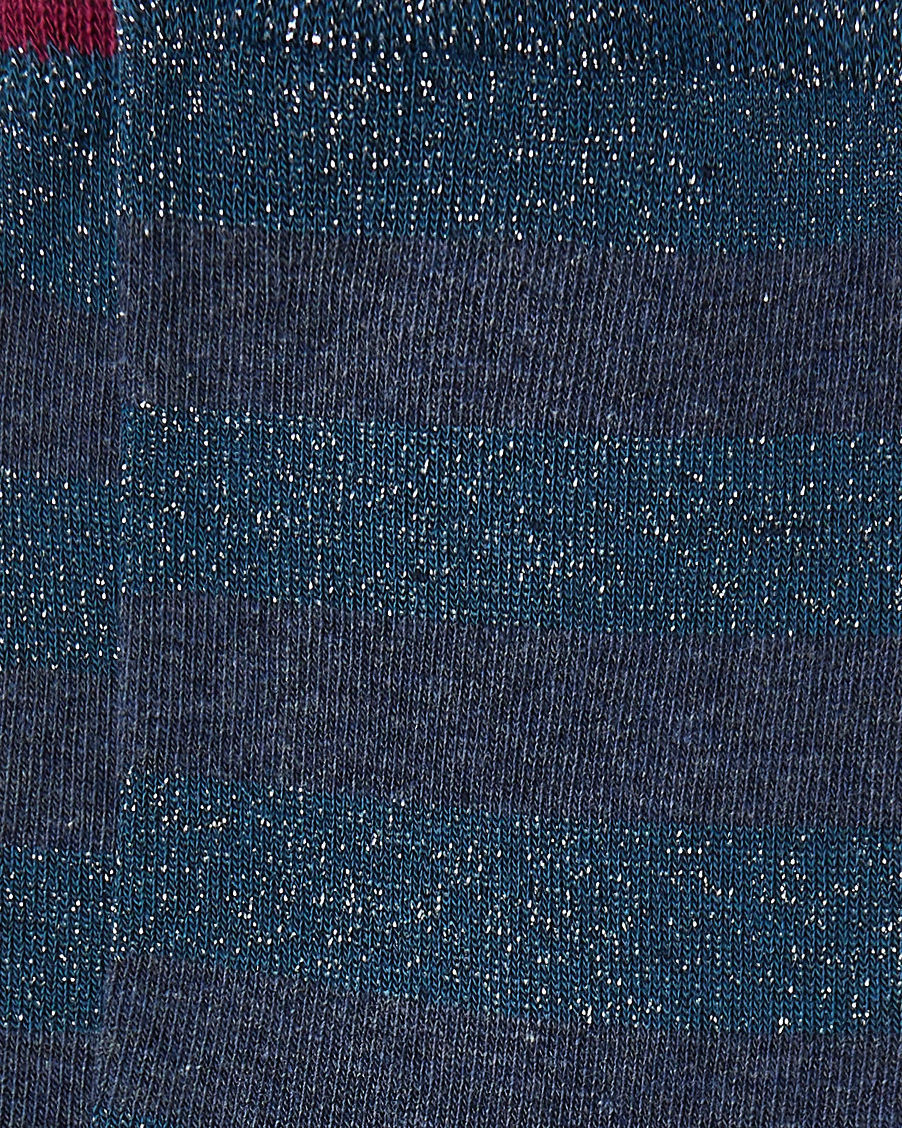 Calcetines media caña de mujer Kiff Kiff rayas azul marino