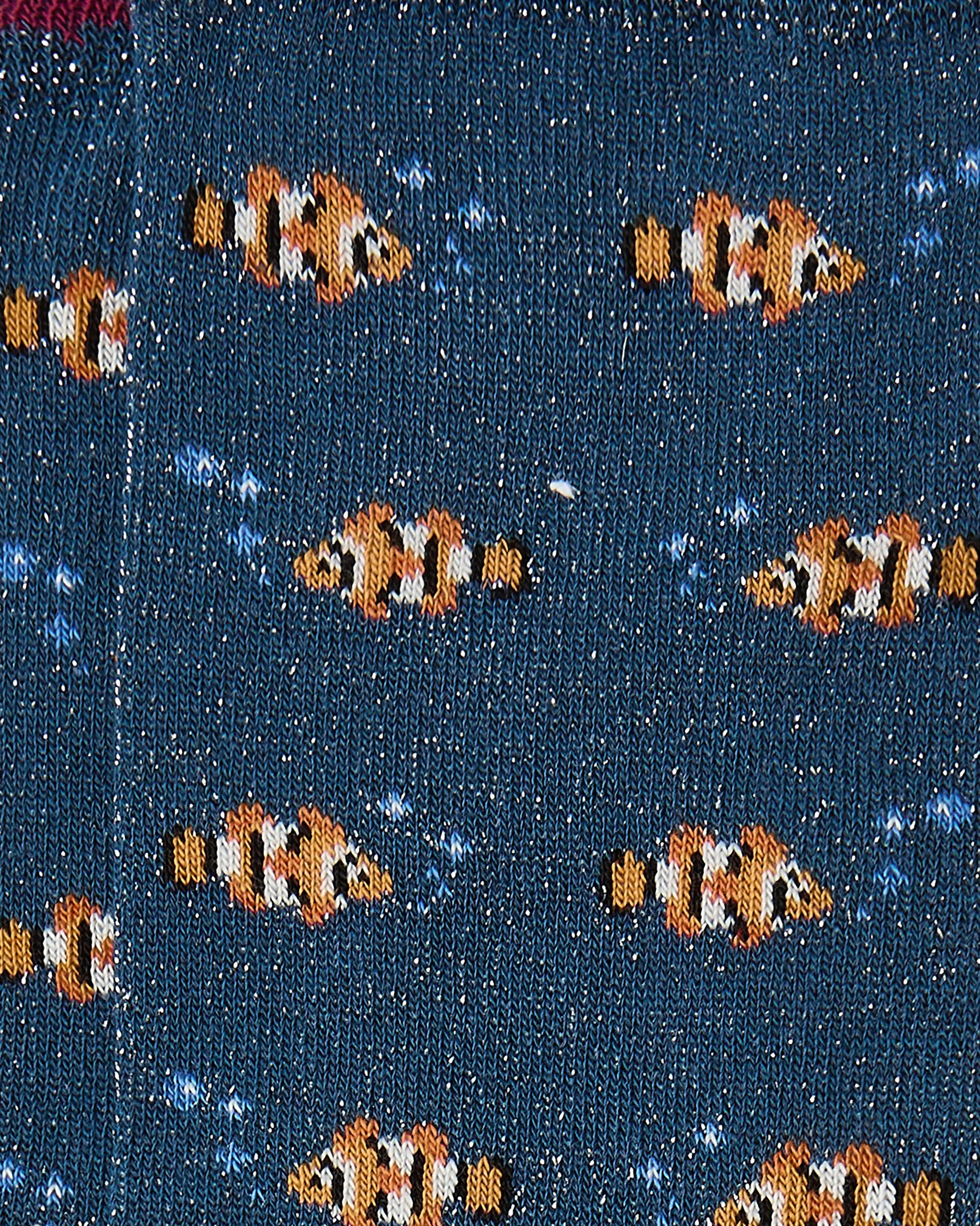 Calcetines media caña de mujer Kiff Kiff estampado pez payaso azul jeans