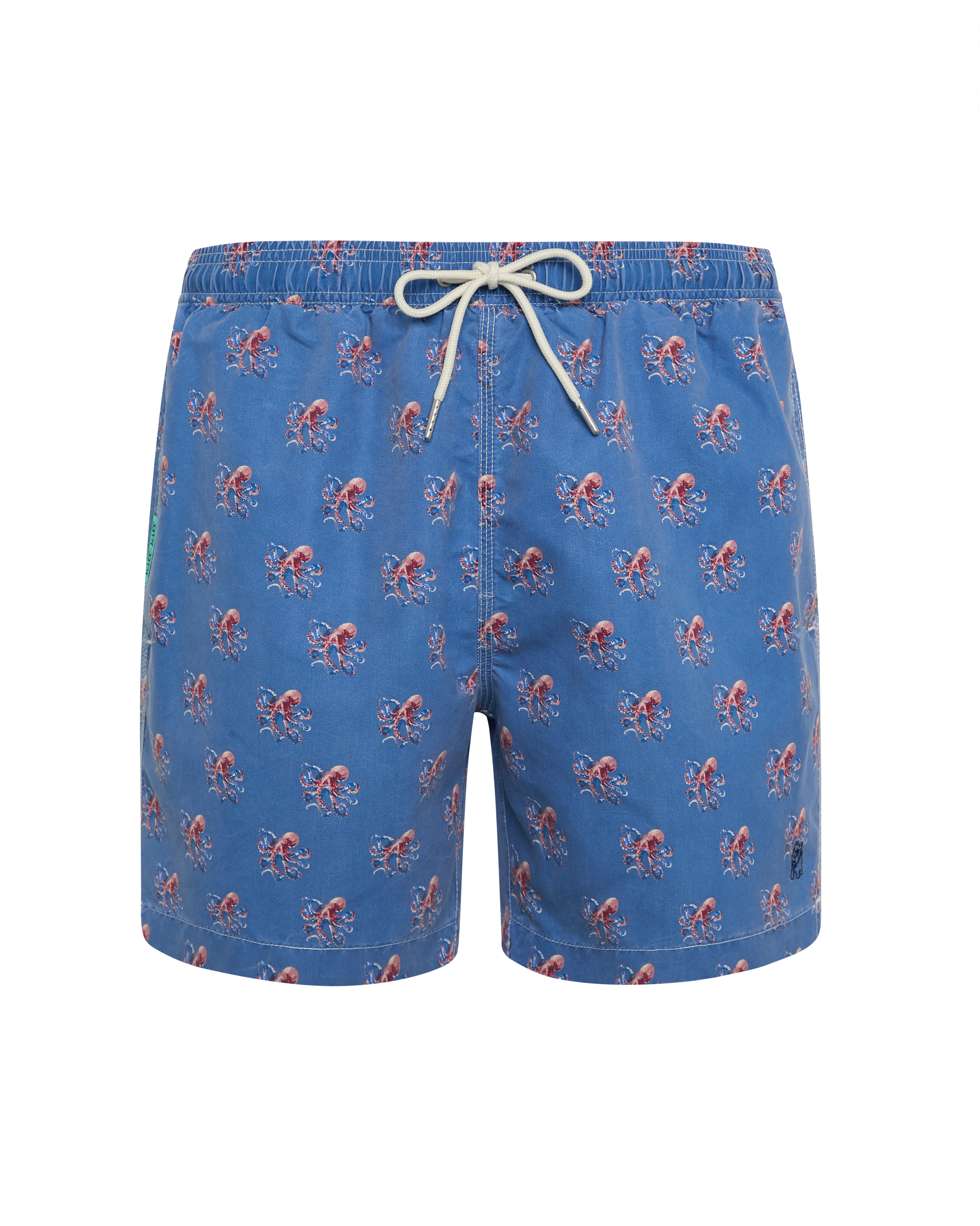 Bañador bermuda Pulpos azul jeans lavado