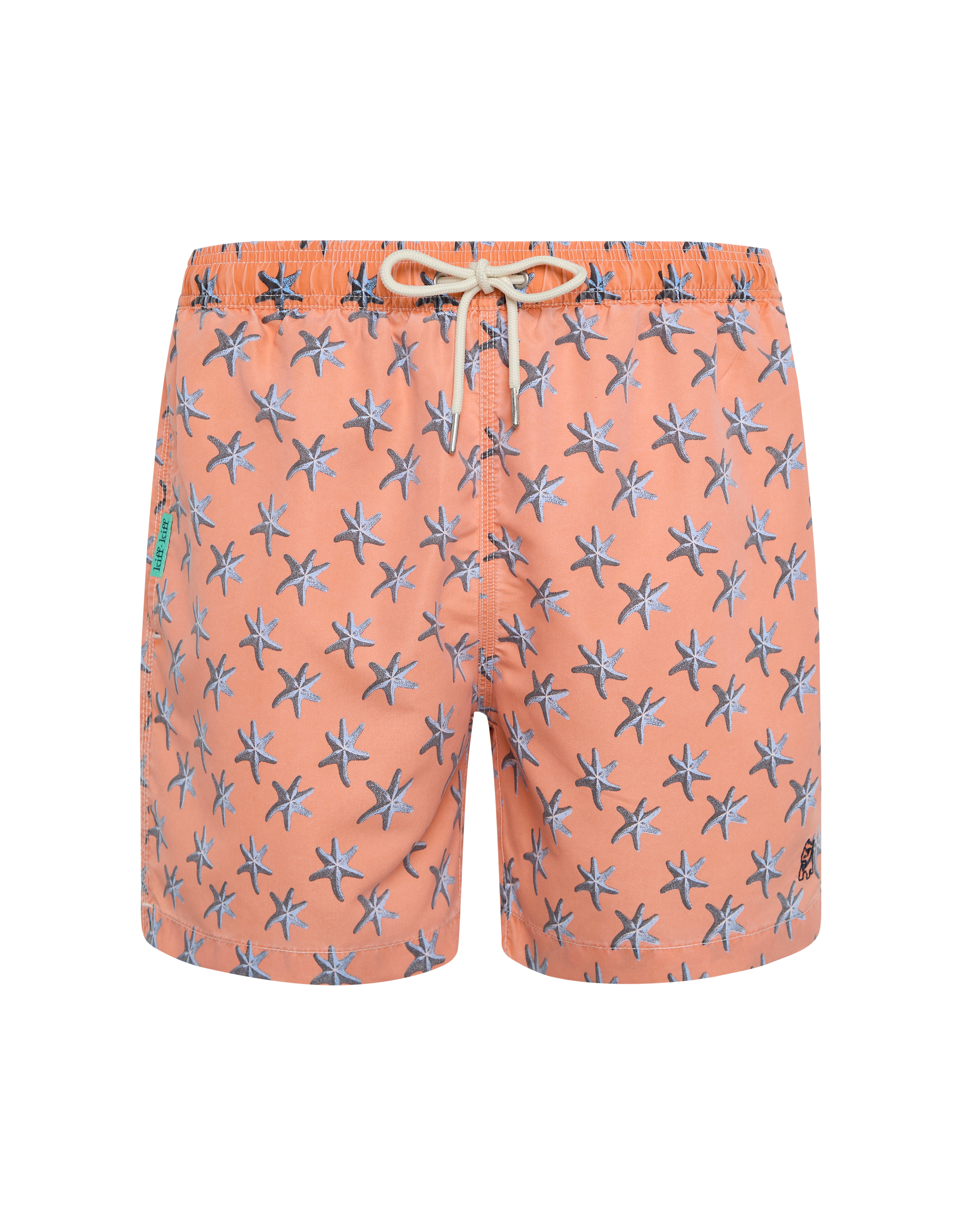 Bañador bermuda estampado Estrella de Mar naranja lavado