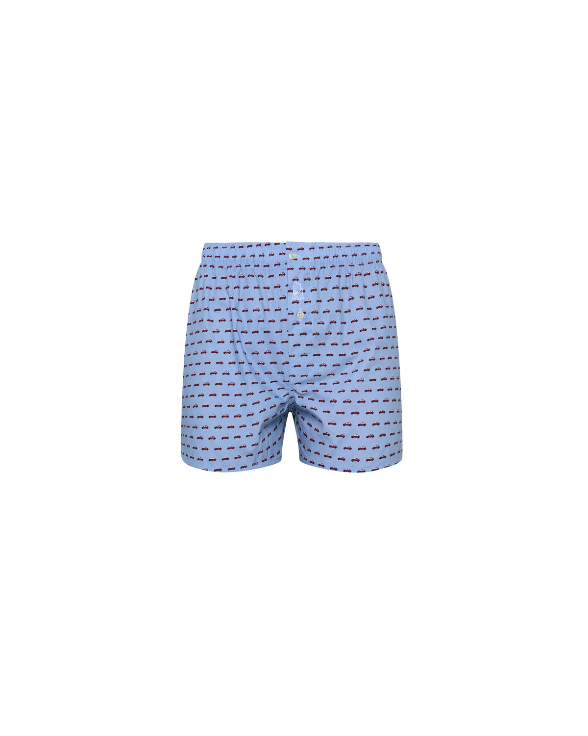 Bóxer de niño Kiff Kiff de algodón azul con estampado de coche