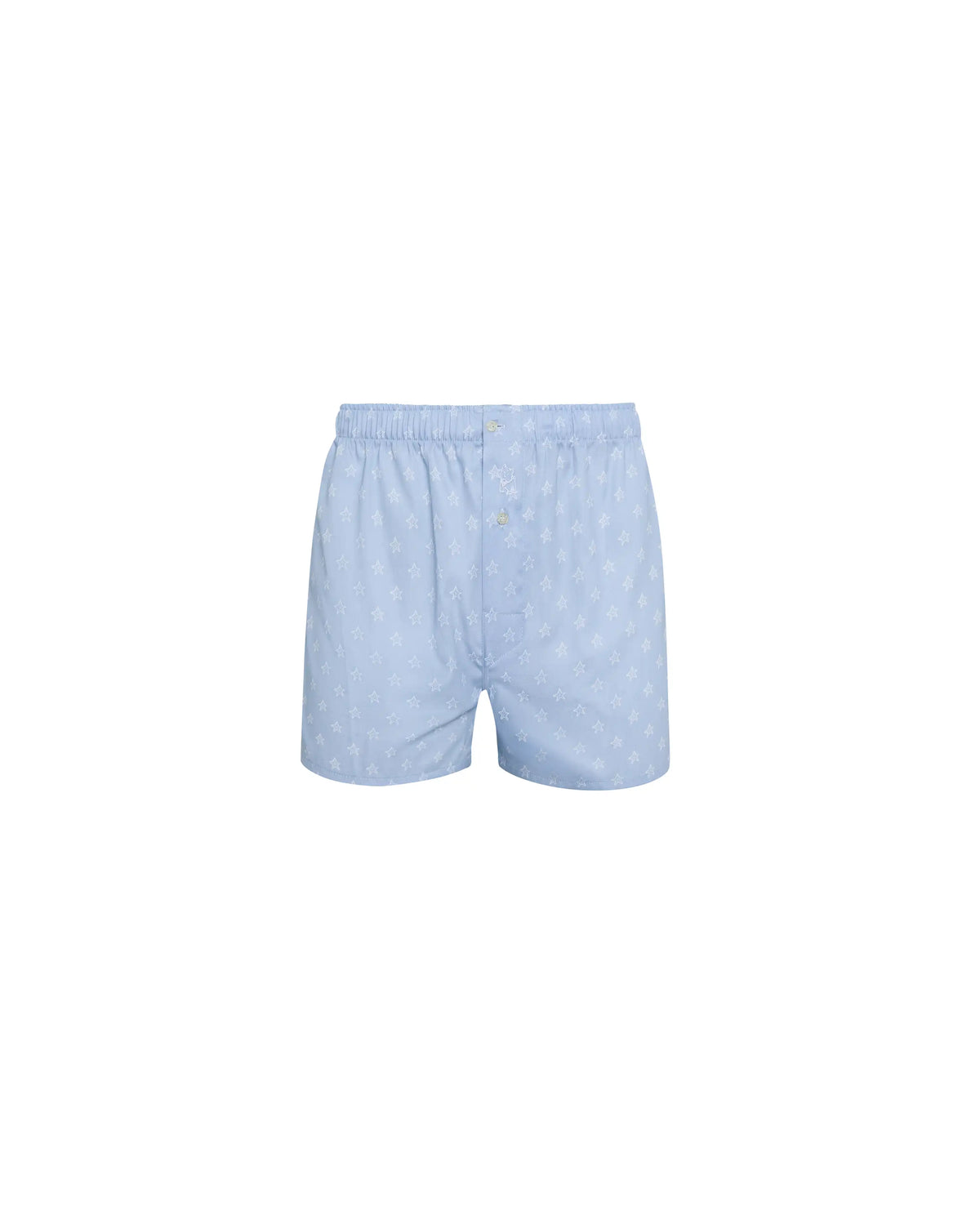 Bóxer de niño Kiff Kiff de algodón azul con estampado de estrella