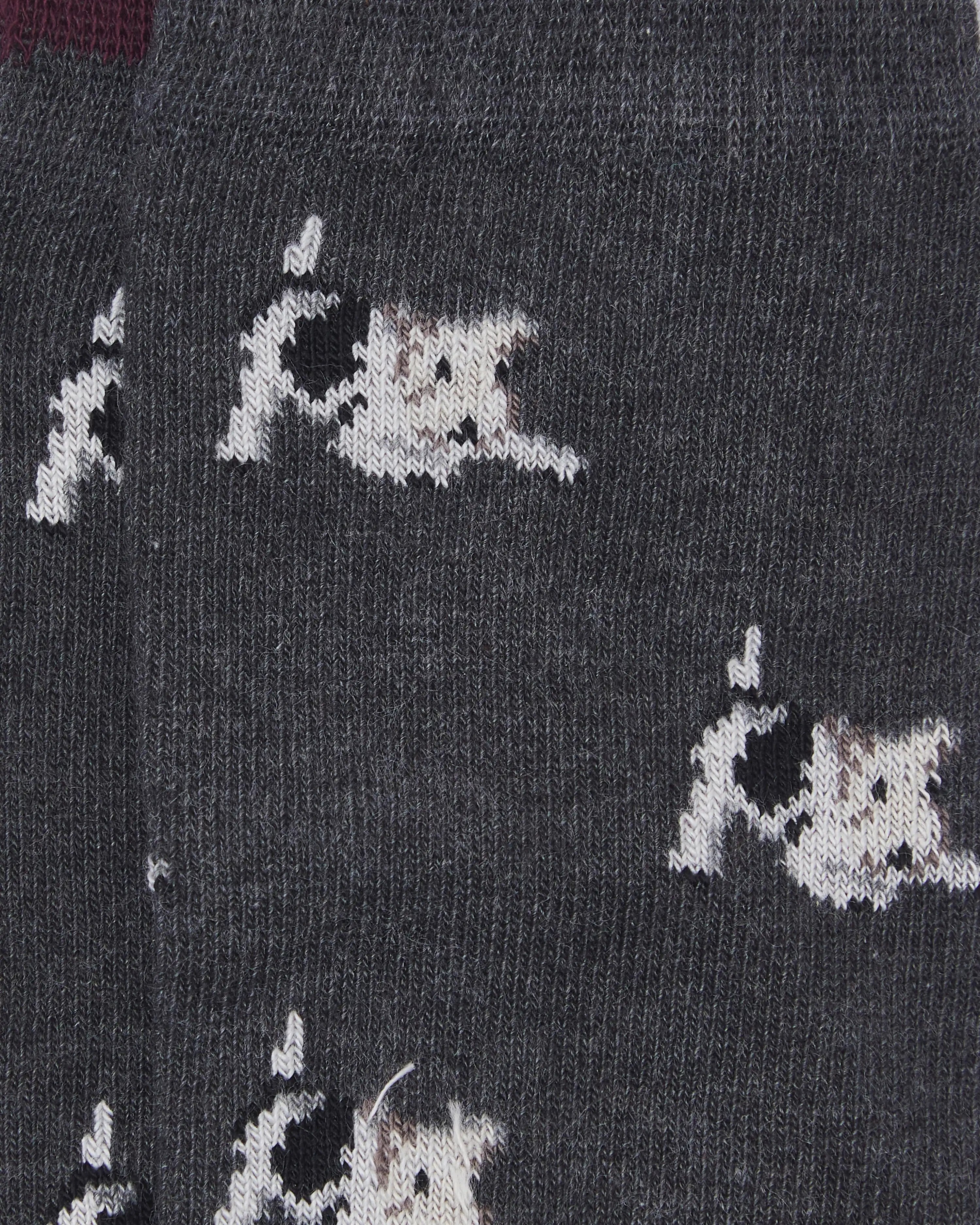 Calcetines media caña de niño Kiff Kiff gris estampado