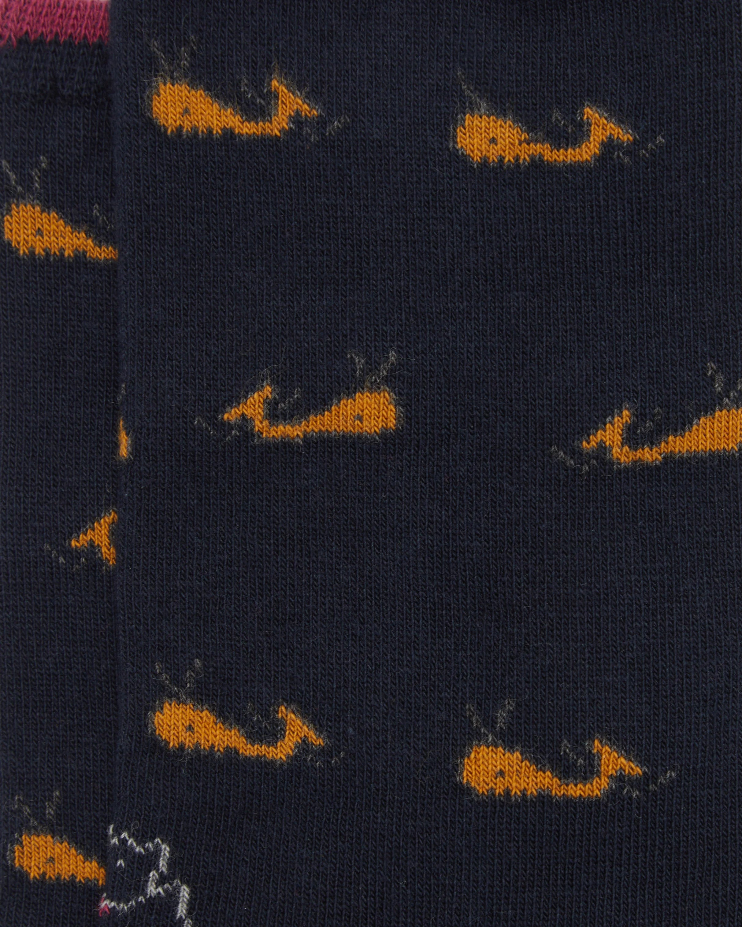 Calcetines media caña de mujer Kiff Kiff estampado ballena azul marino