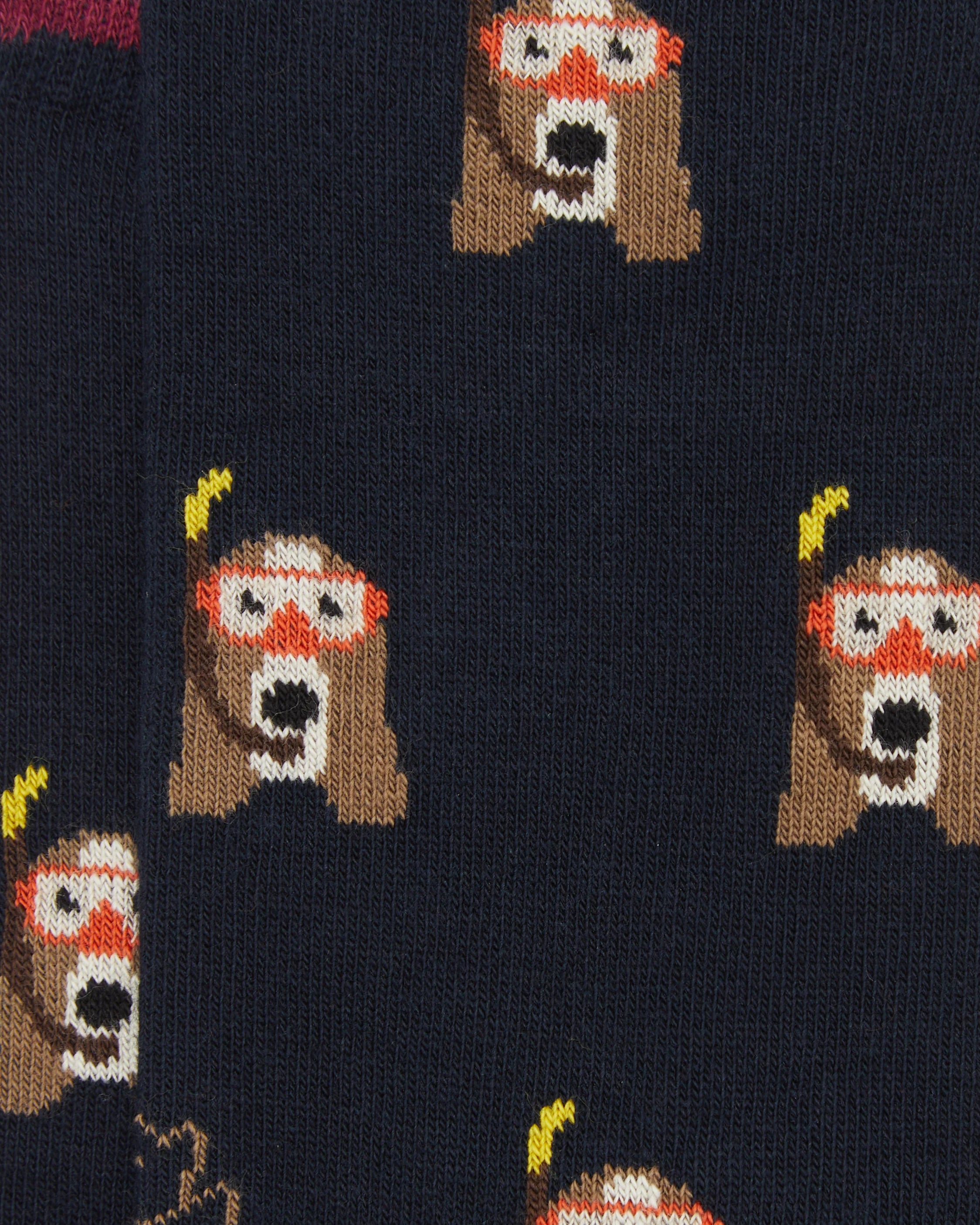 Calcetines media caña de mujer Kiff Kiff estampado perro buceador azul marino