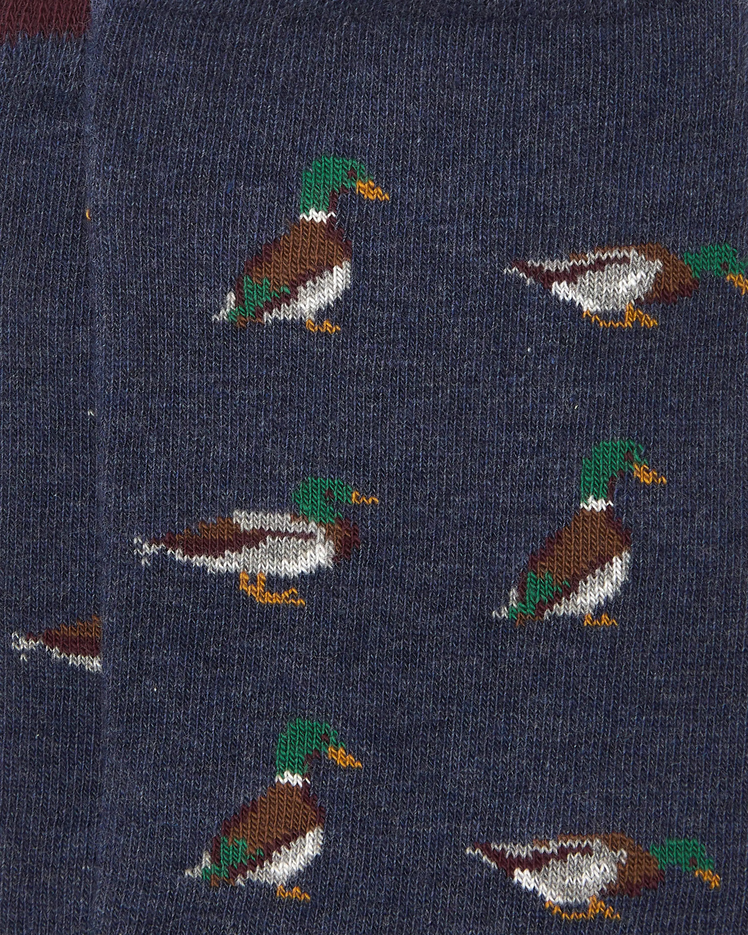 Calcetines media caña de mujer Kiff Kiff estampado patos azul jeans