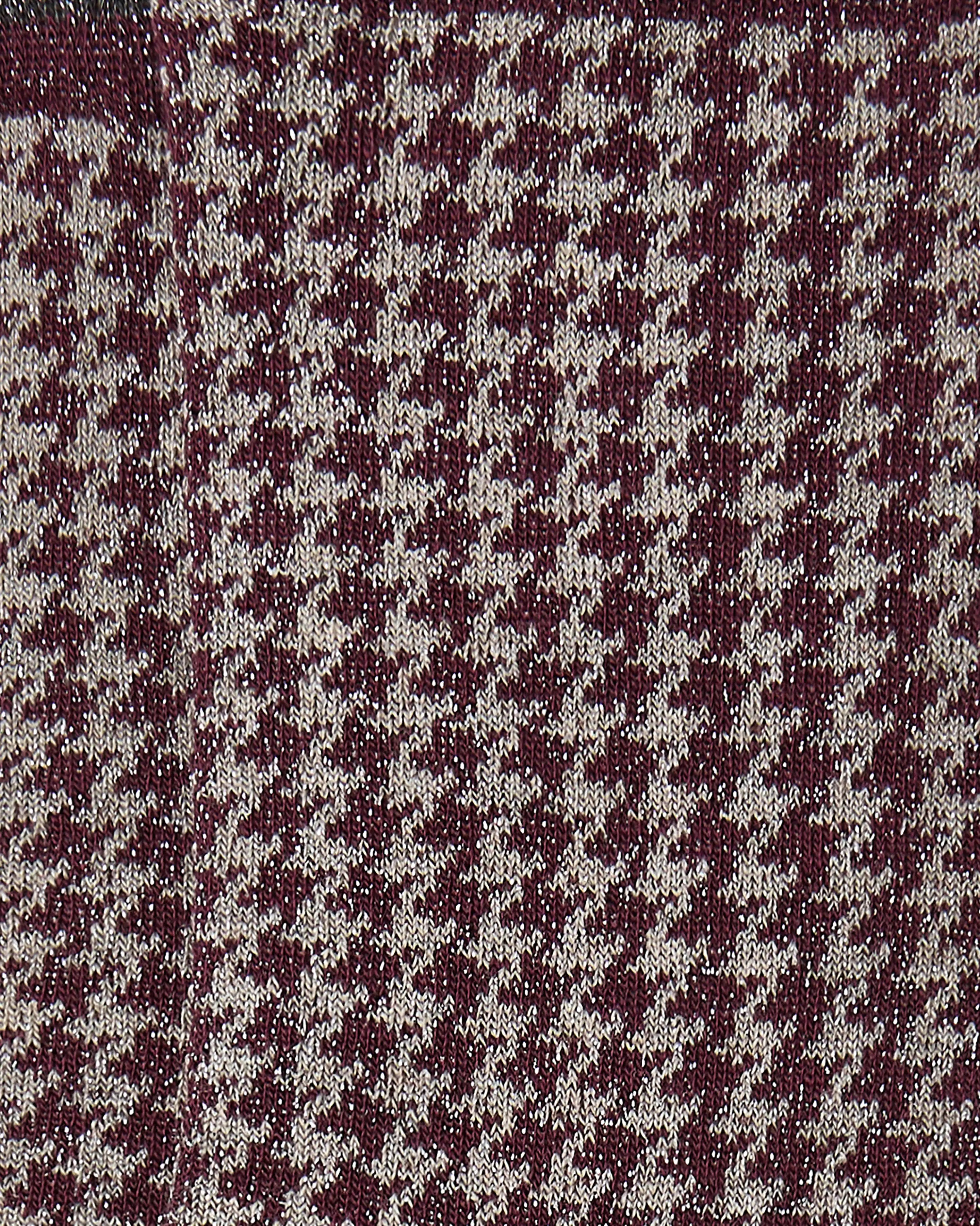 Calcetines media caña de mujer Kiff Kiff brilli pata de gallo