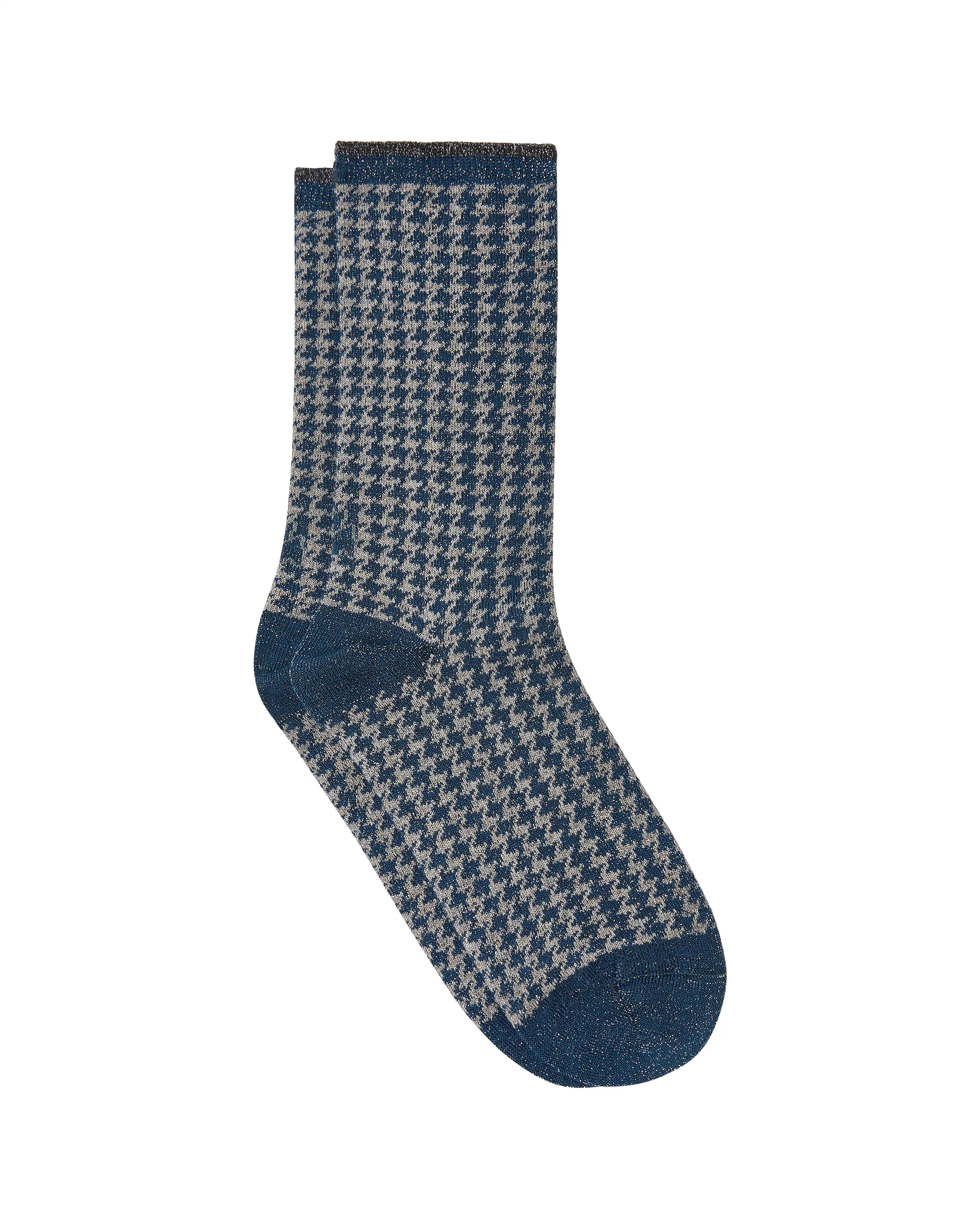 Calcetines media caña de mujer Kiff Kiff brilli pata de gallo