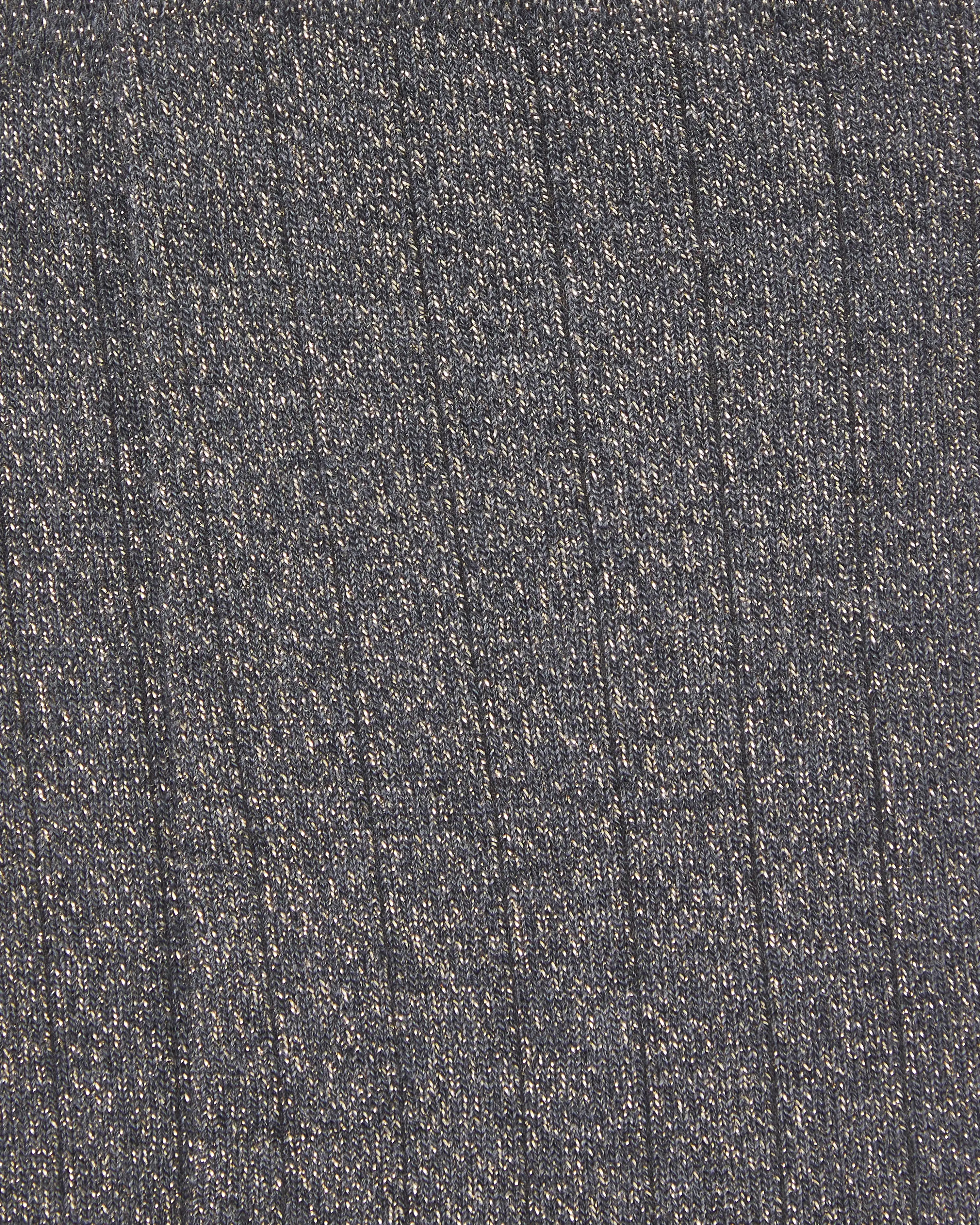Calcetines media caña de mujer Kiff Kiff liso brillo gris