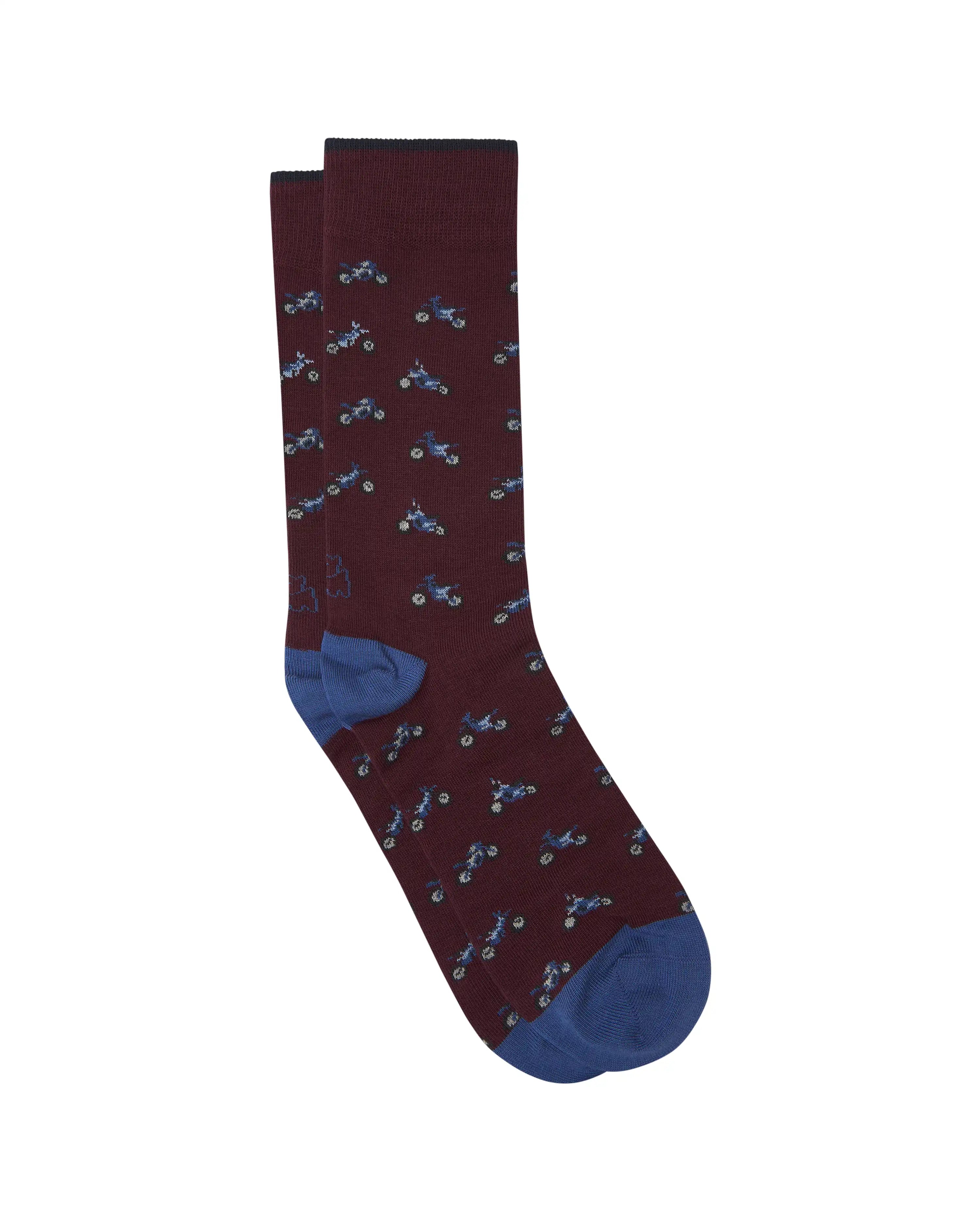 Pack de tres pares de calcetines media caña fantasía