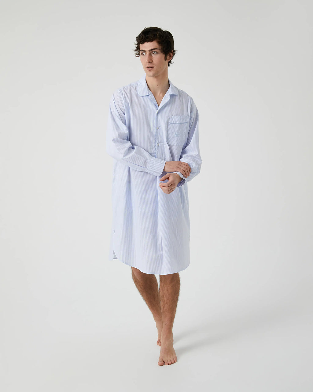 SWOMOG - Camisa De Dormir De Seda Satinada De Manga Corta Para Hombre, Holgada, Tipo Henley, Cómoda, Para Hombres De Talla Grande, Negro, 3XL