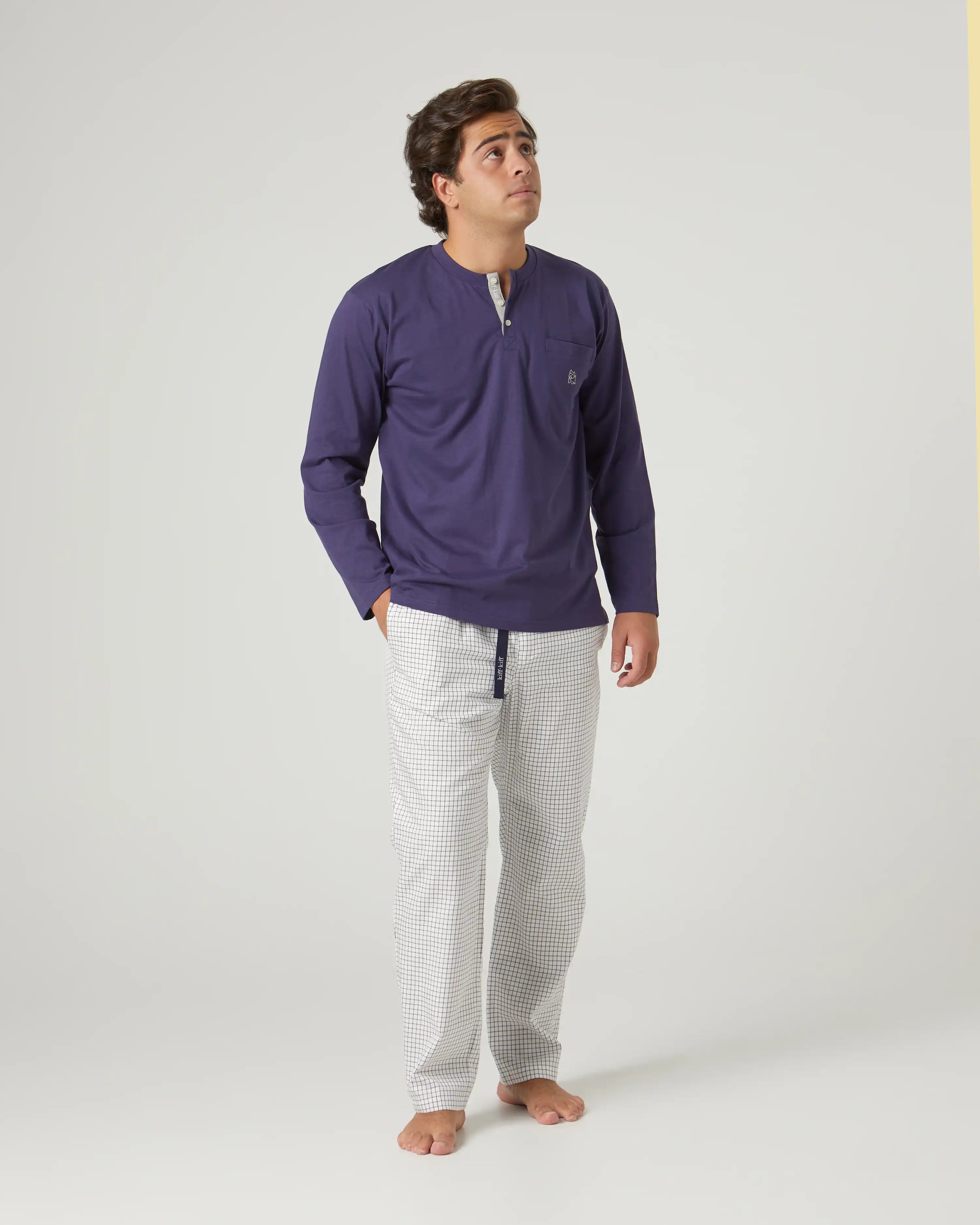 Pijama largo combinado de hombre Kiff Kiff