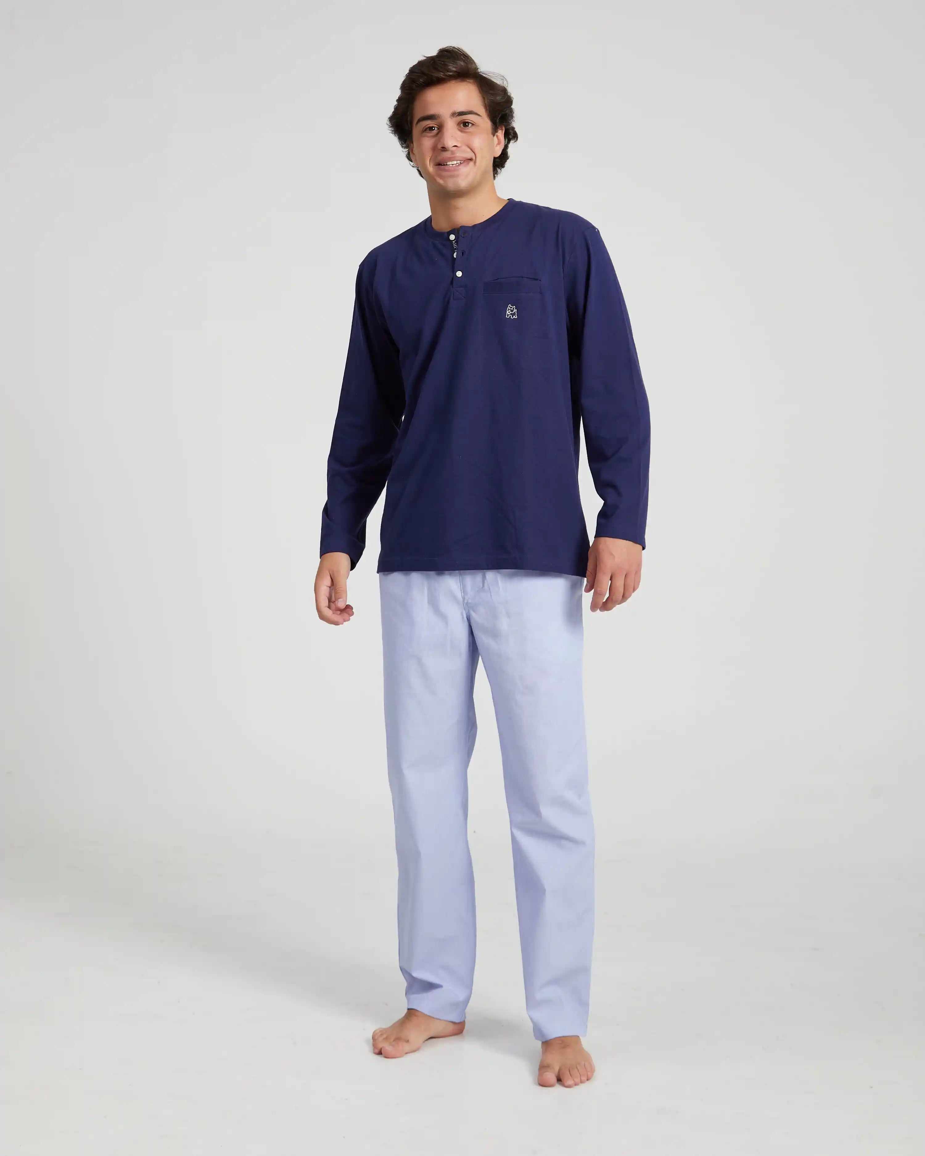 Pijama largo combinado de hombre Kiff Kiff