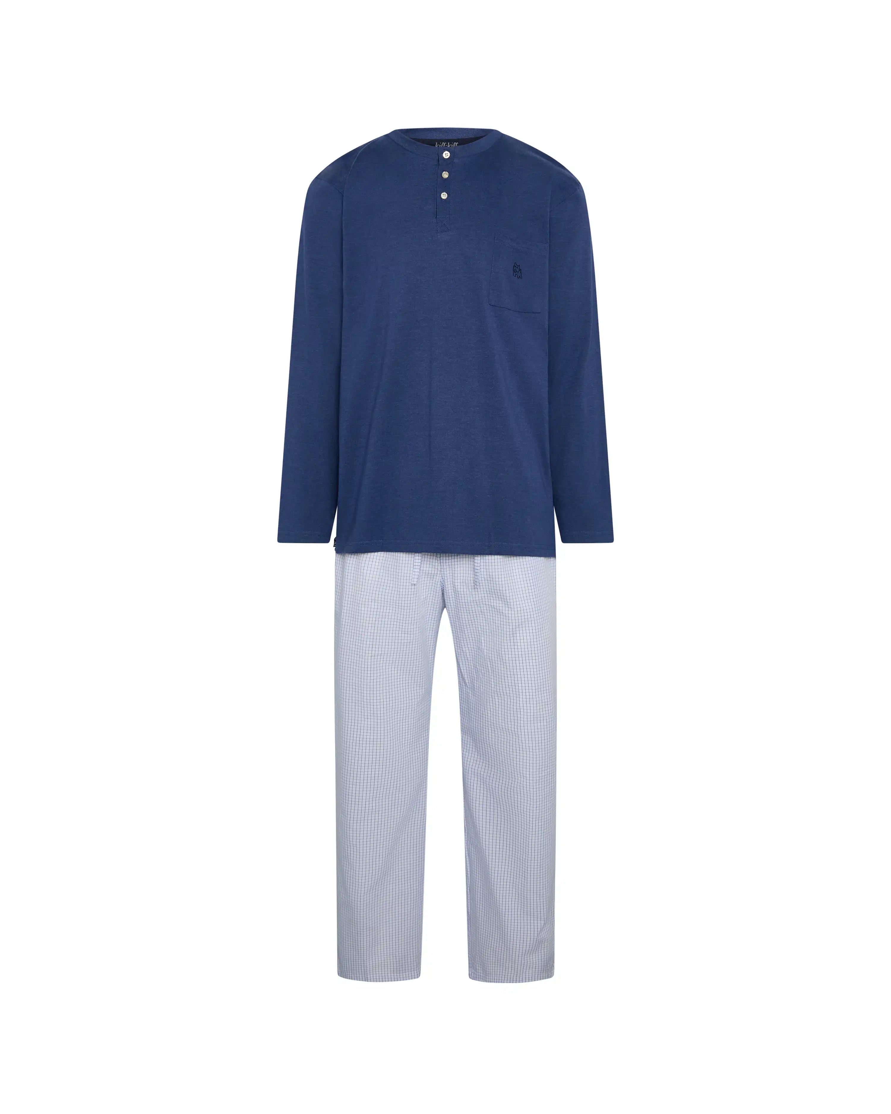 Pijama largo combinado de hombre Kiff Kiff