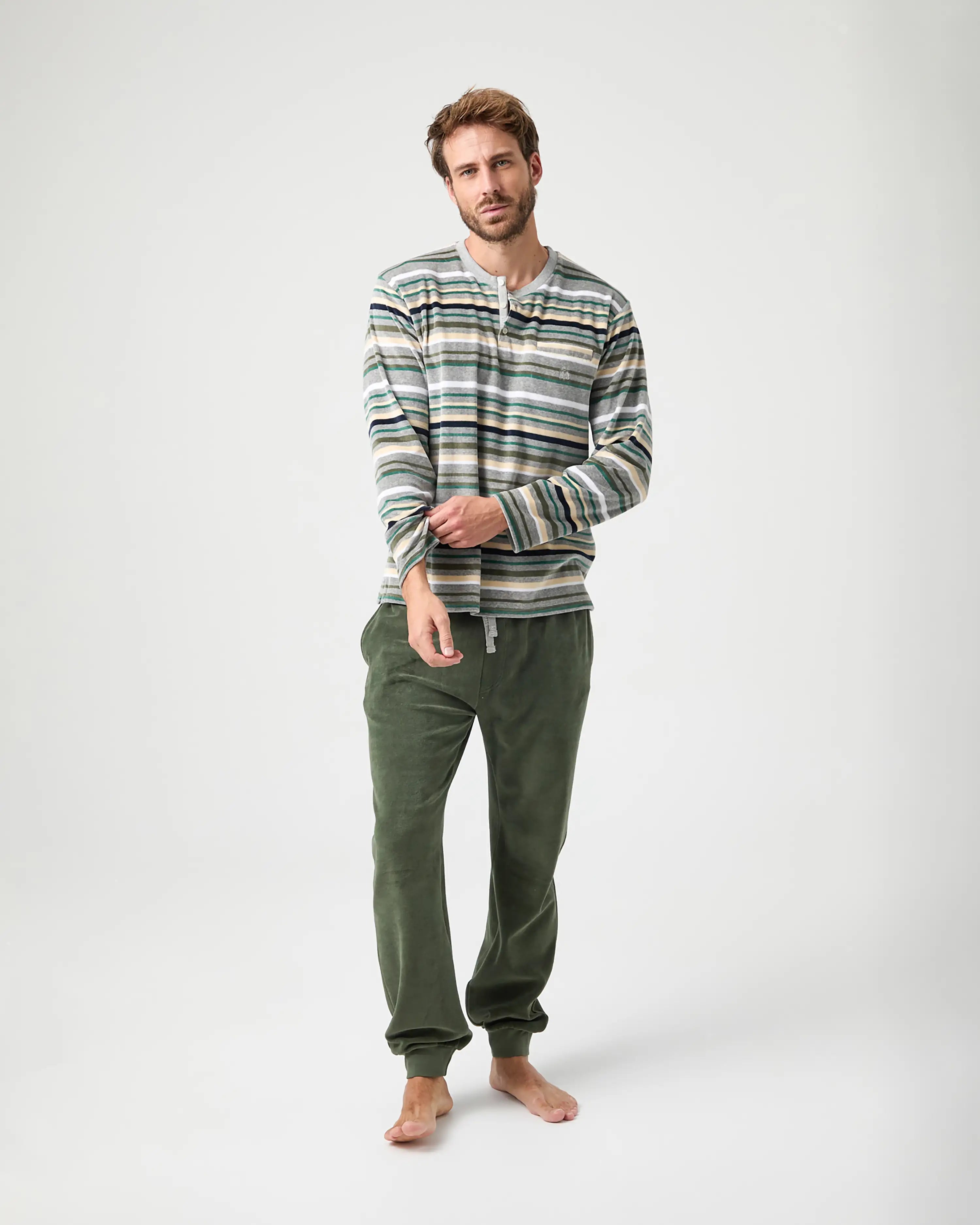 Pijama largo punto de hombre Kiff Kiff