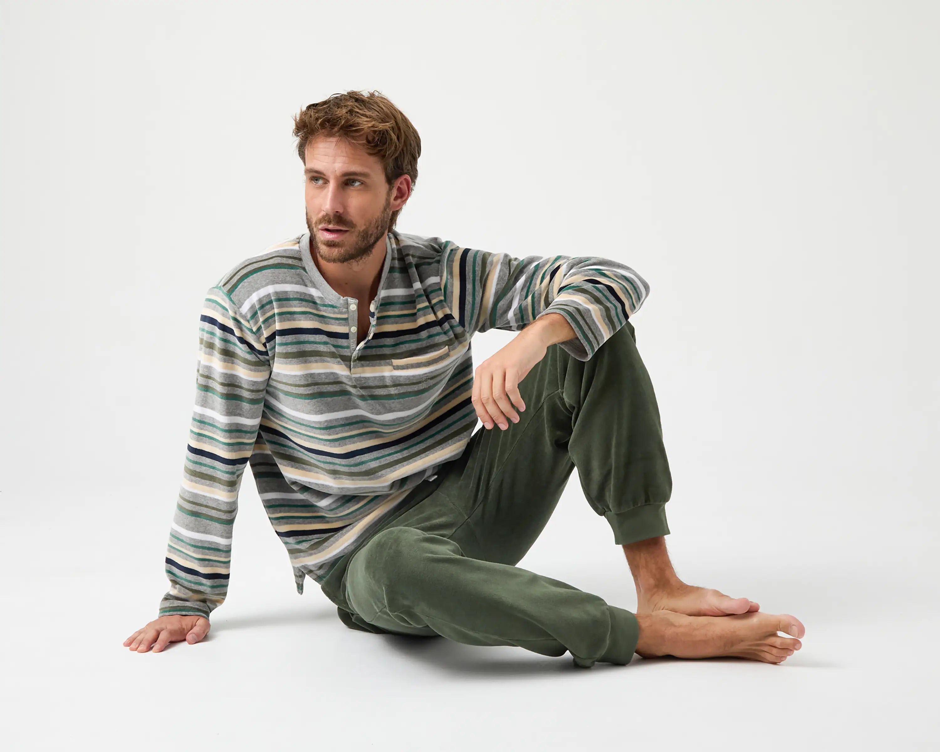 Pijama largo punto de hombre Kiff Kiff