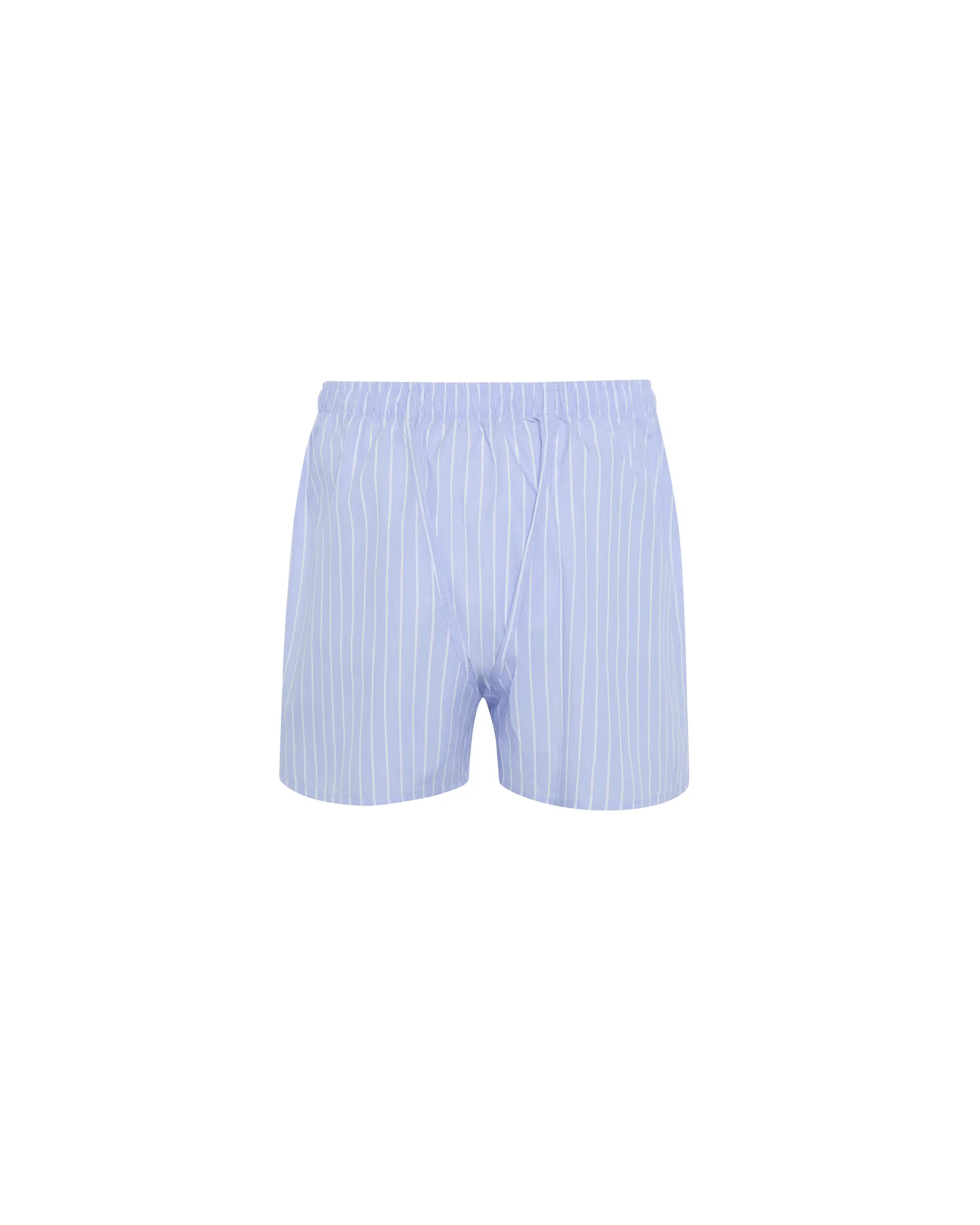 Bóxer azul con raya blanca