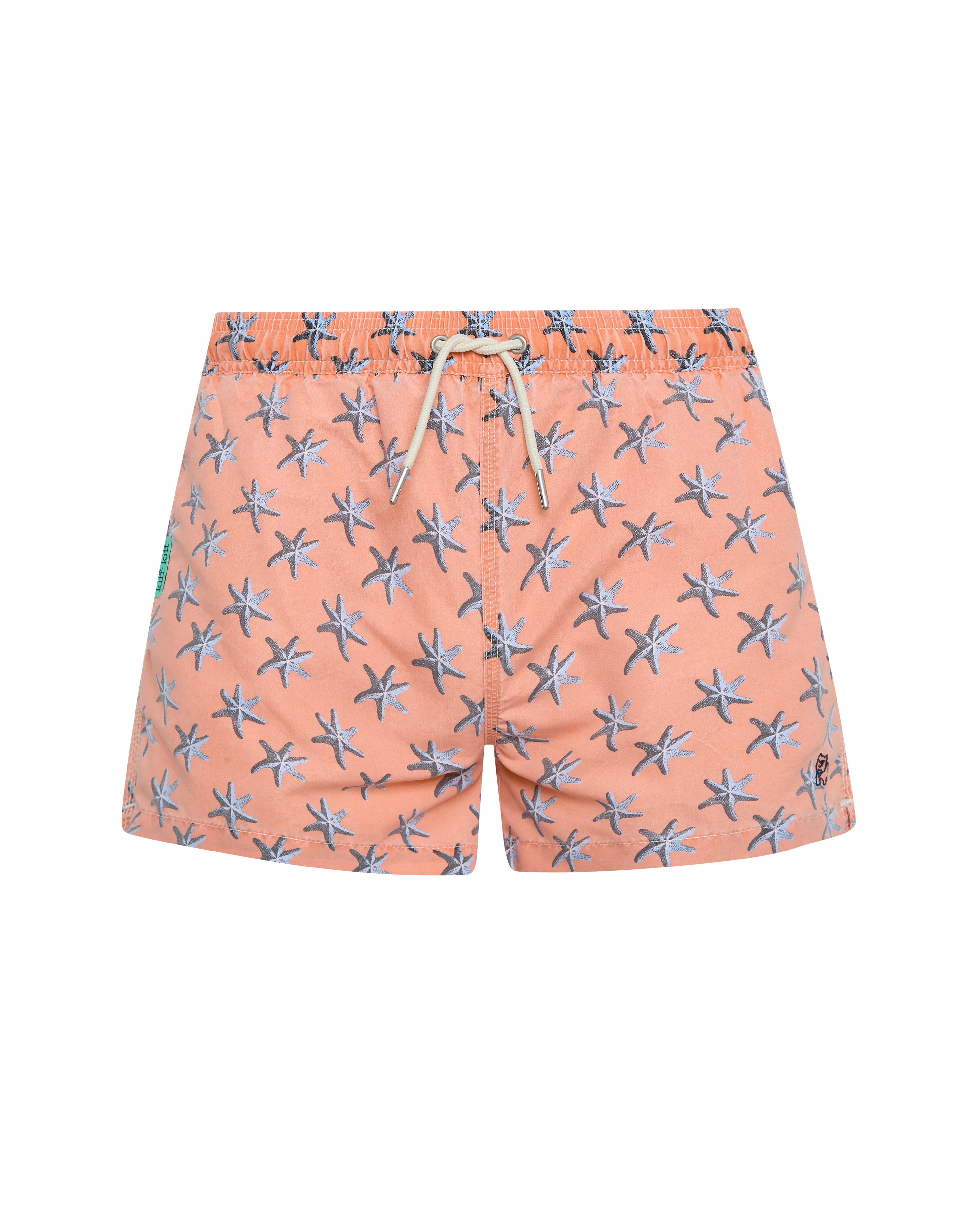 Bañador bermuda niño Kiff Kiff naranja lavado estampado Estrella
