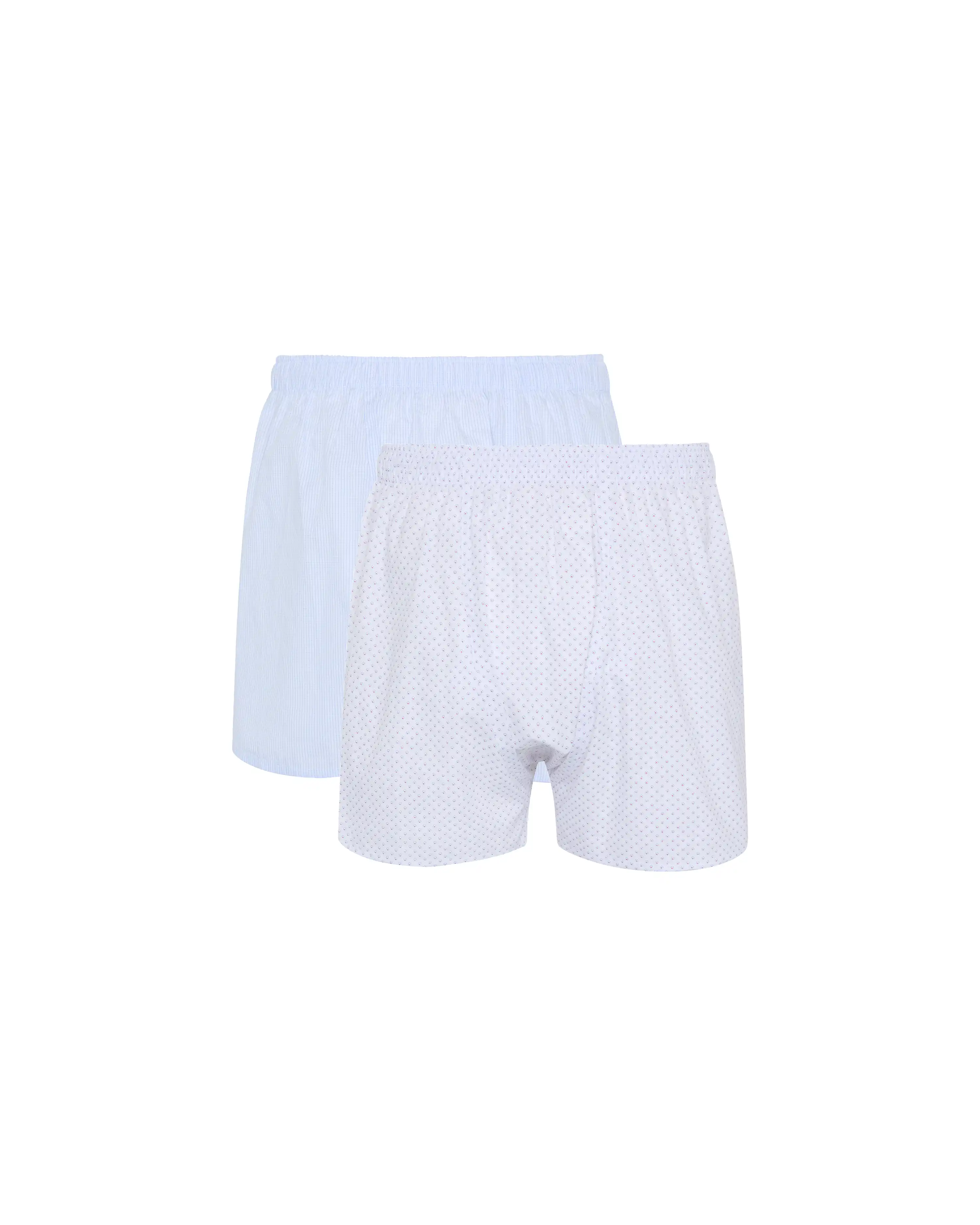 Pack de dos bóxer de tela de hombre Kiff Kiff geométrico/cuadrito