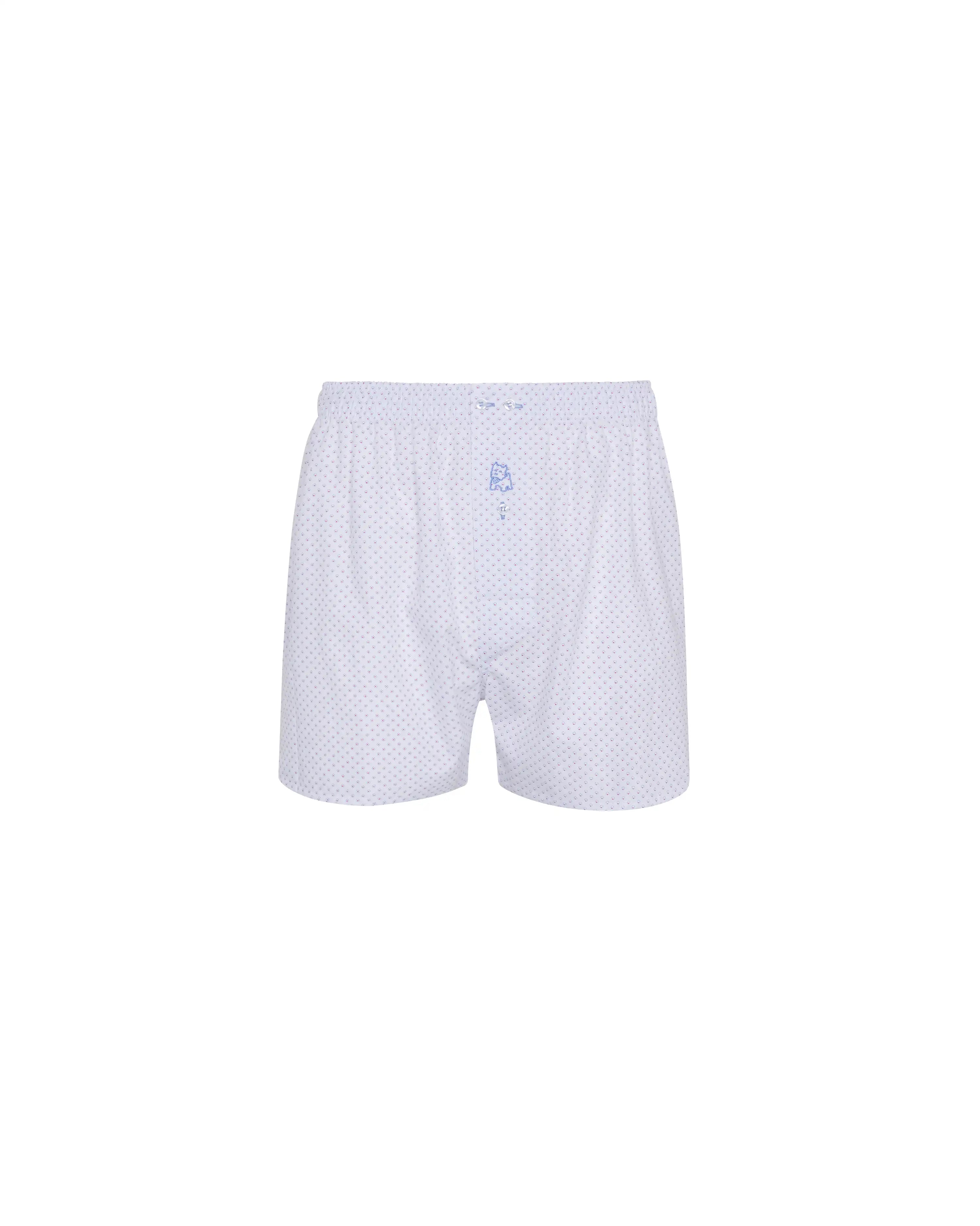Pack de dos bóxer de tela de hombre Kiff Kiff geométrico/cuadrito