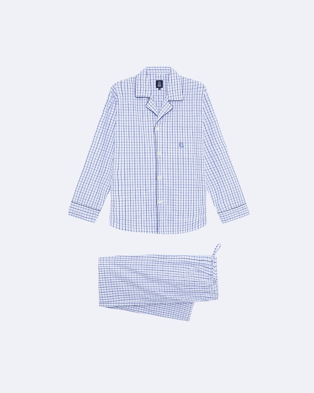 Pijama largo de hombre Kiff Kiff de tela cuadros