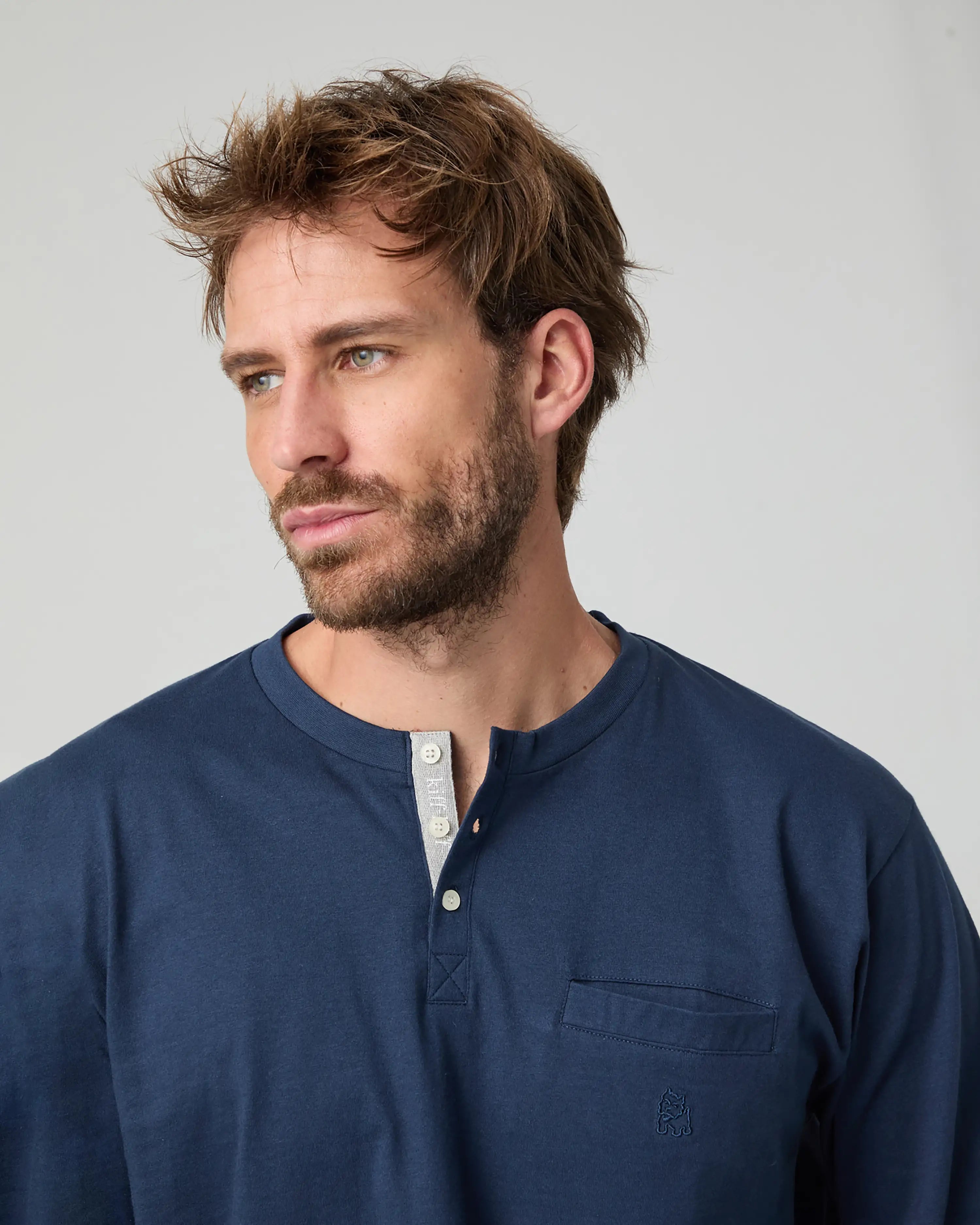 Pijama largo combinado de hombre Kiff Kiff