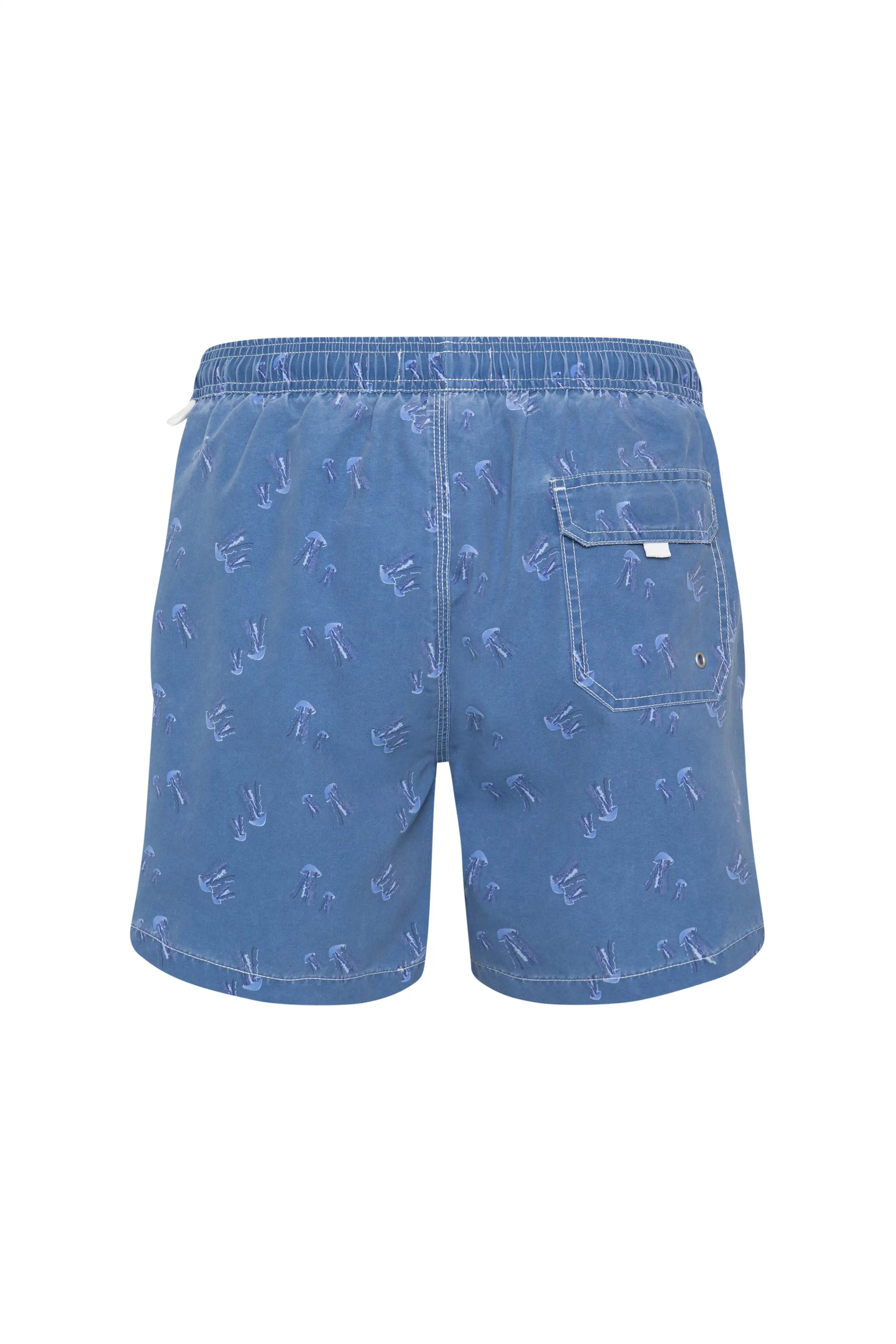 Bañador bermuda hombre Kiff Kiff azul lavado estampado Medusas
