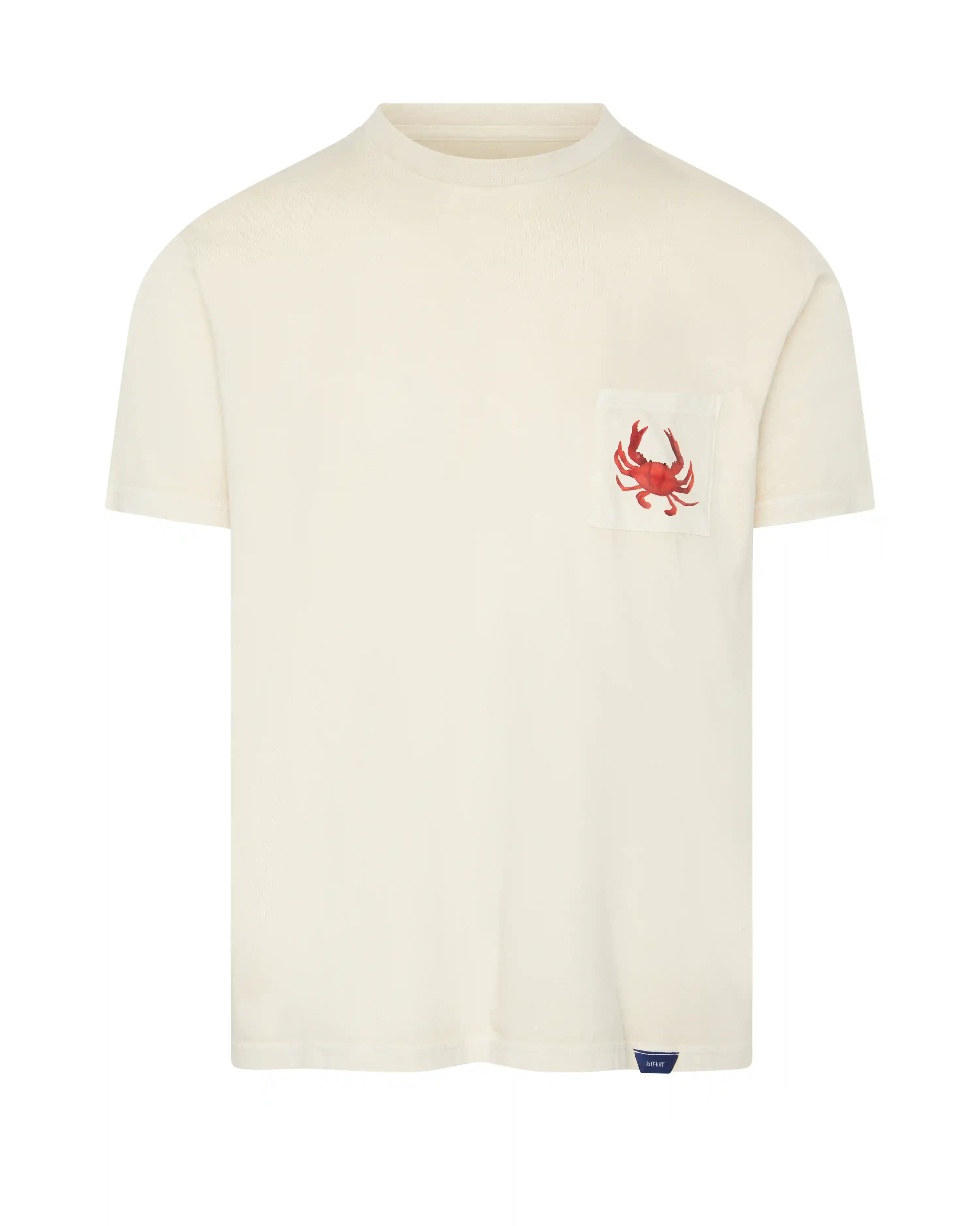 Camiseta de hombre piedra efecto lavado Cangrejos