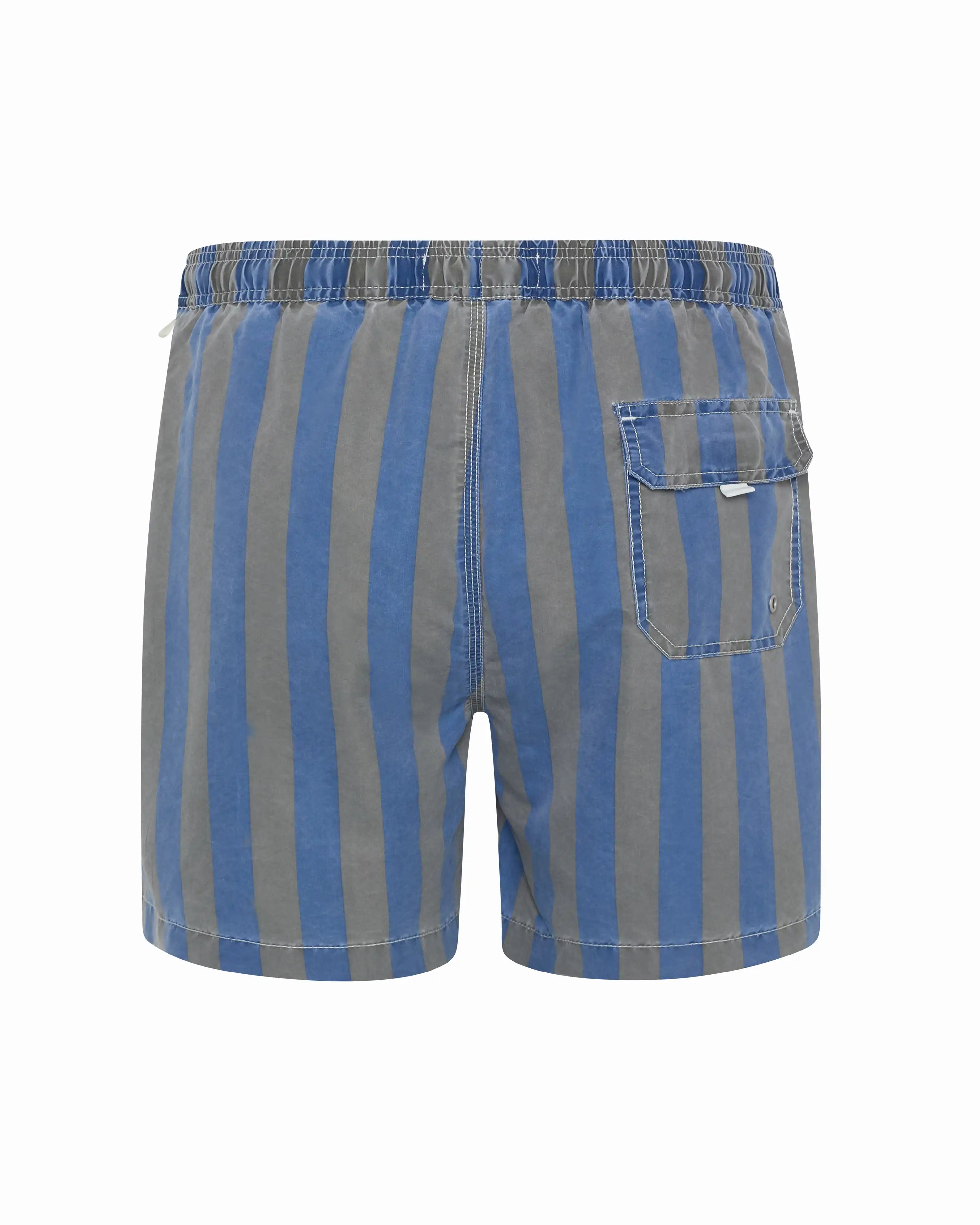 Bañador bermuda Liso rayas verde kaky azul lavado