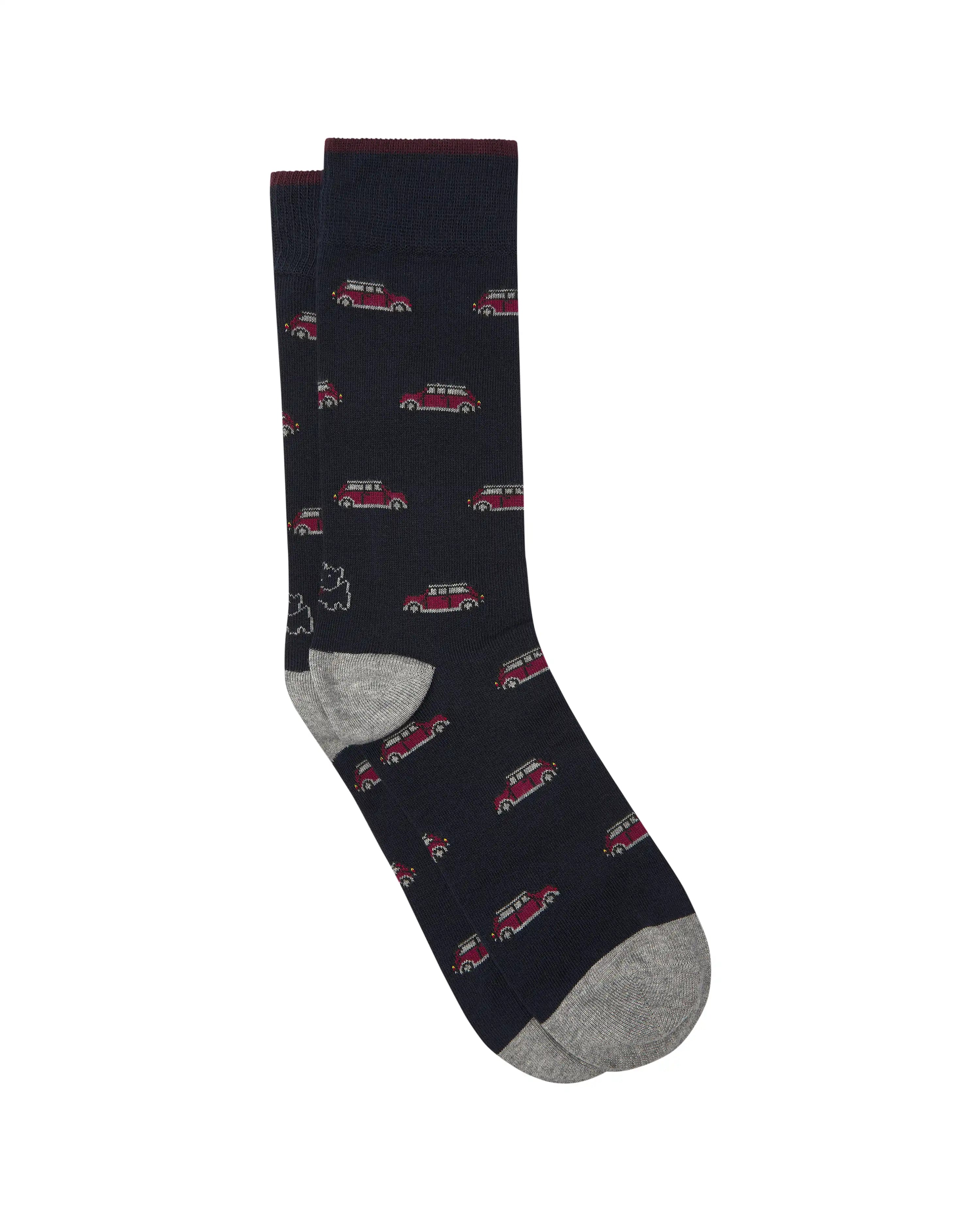 Pack de tres pares de calcetines media caña fantasía