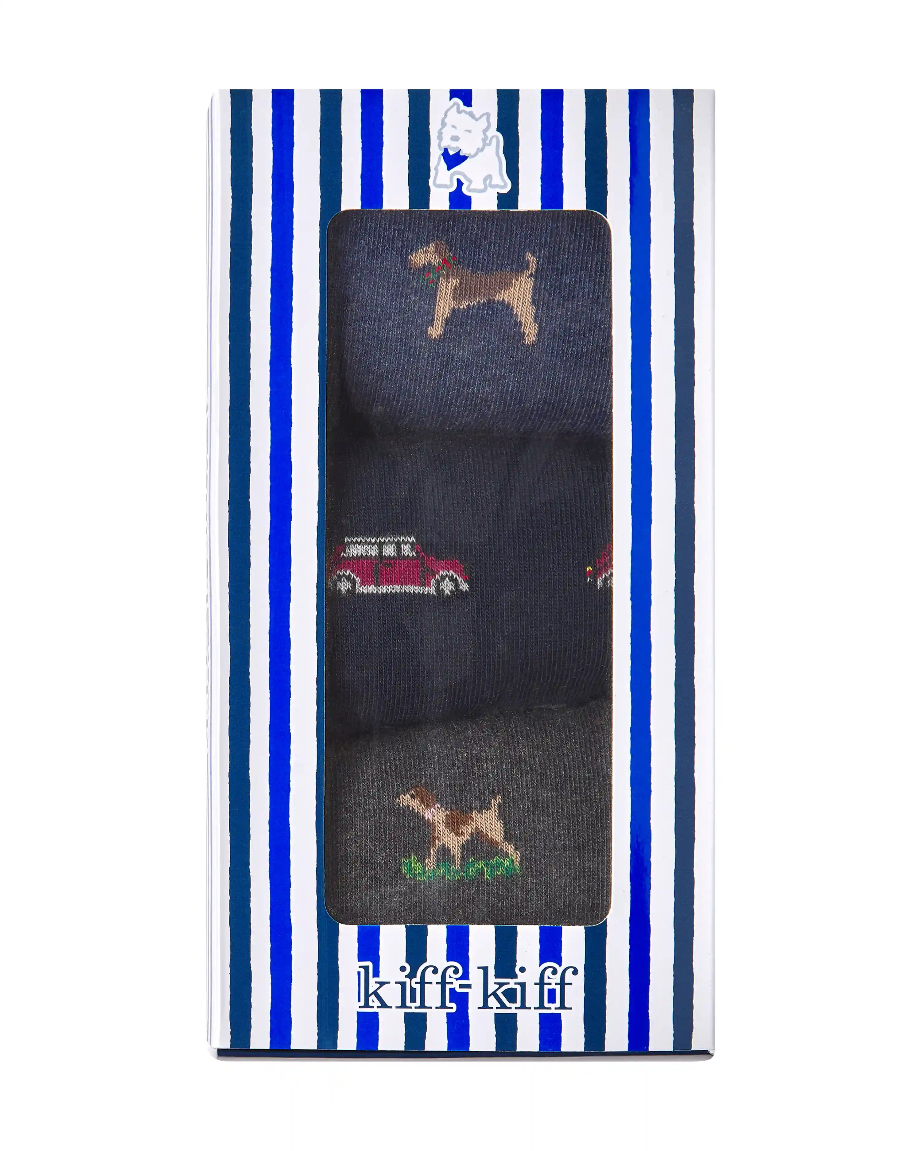 Pack de tres pares de calcetines media caña fantasía